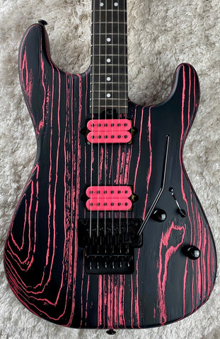 Charvel Pro-Mod San Dimas Style 1 HH FR E Ash Neon Pink Electric Guitar
