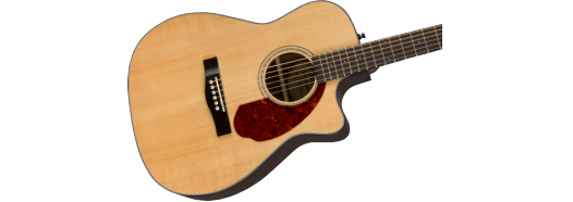 Fender CC-140SCE Acoustic-Electric Natural Concet Sized Guitar W/Case