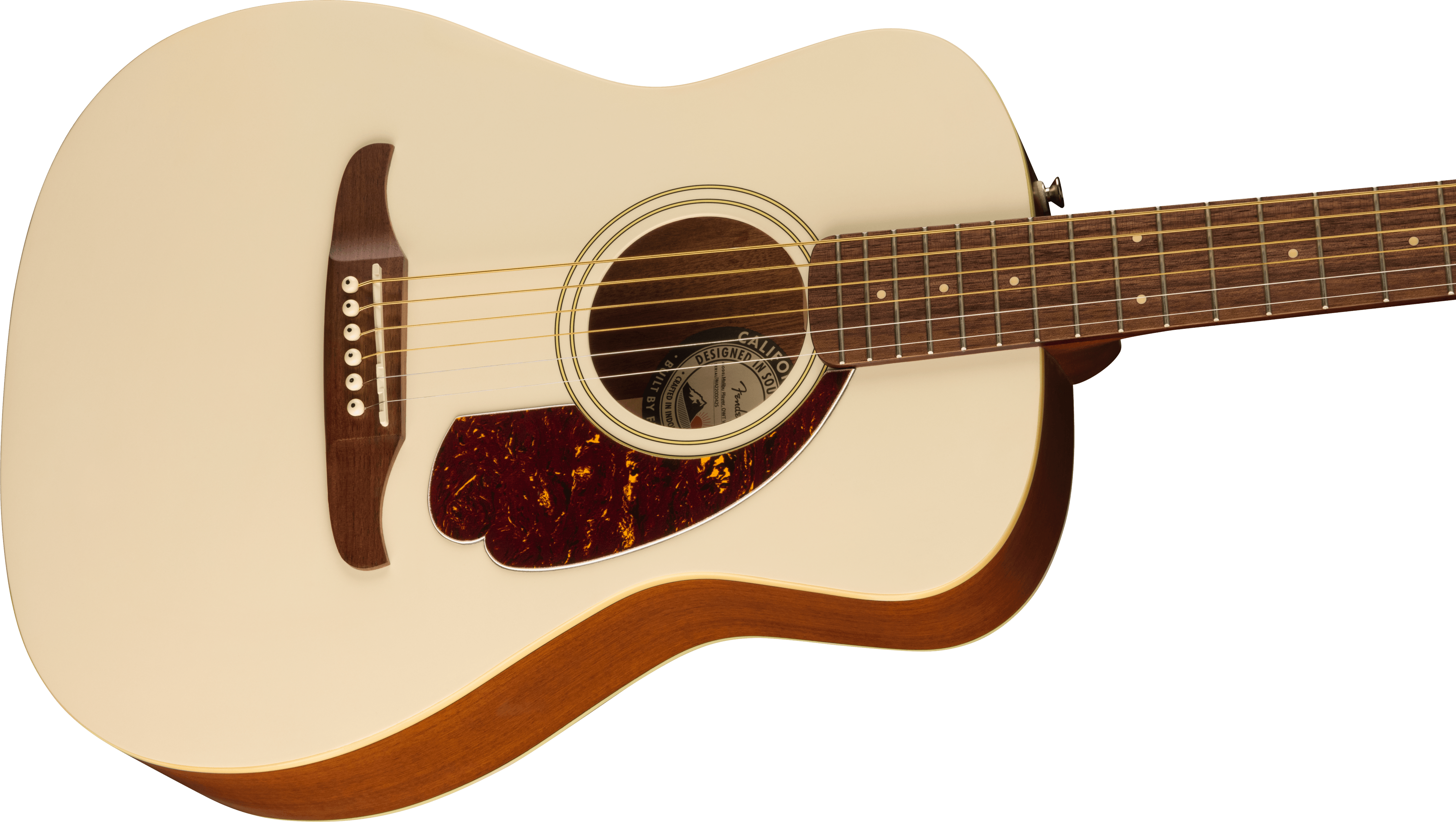 Fender Malibu Player Olympic White Acoustic Electric Guitar