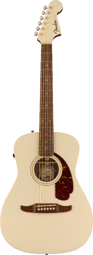 Fender Malibu Player Olympic White Acoustic Electric Guitar