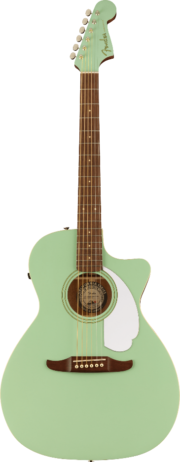 Fender Newporter Player Acoustic Electric Guitar Surf Green