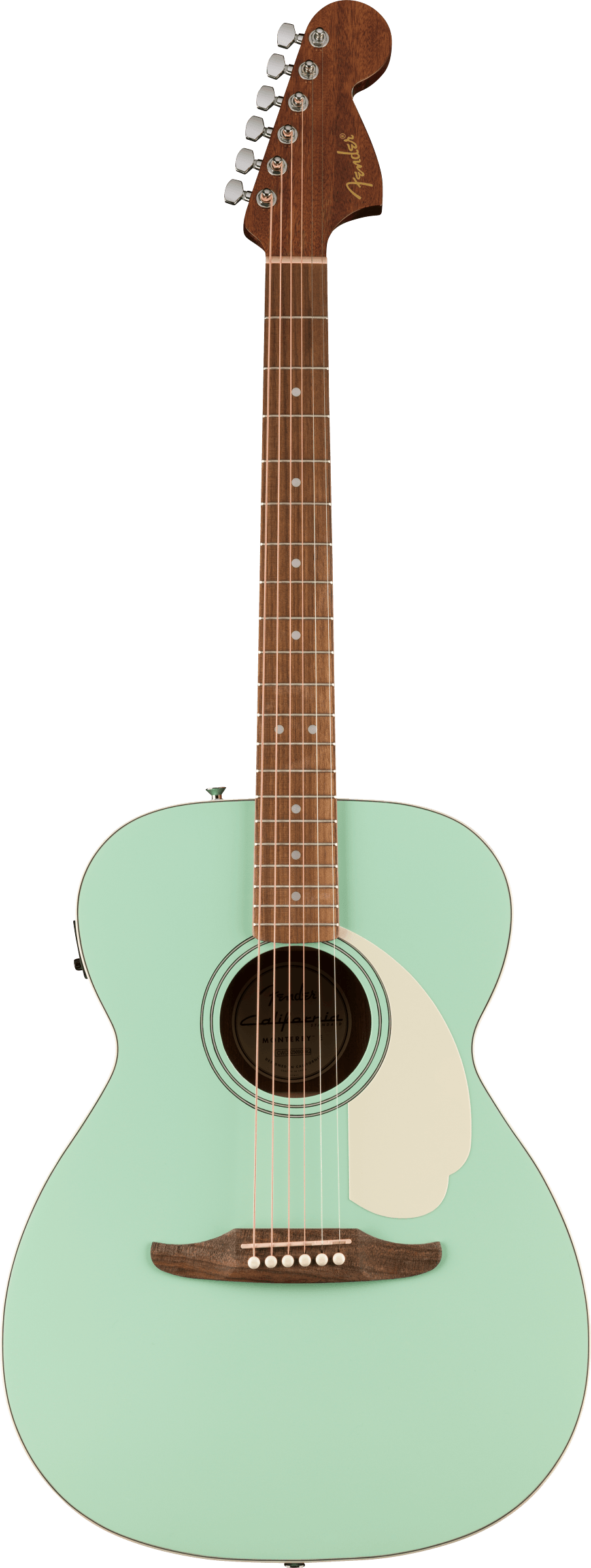 Fender California Standard Monterey E Electric-Acoustic Guitar Seafoam Green