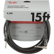 Fender Professional Series Straight to Right Angle Instrument Cable 15'