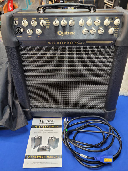 Used Quilter Micropro Mach 2 Combo Amp 200watt 1x12 w/ cover
