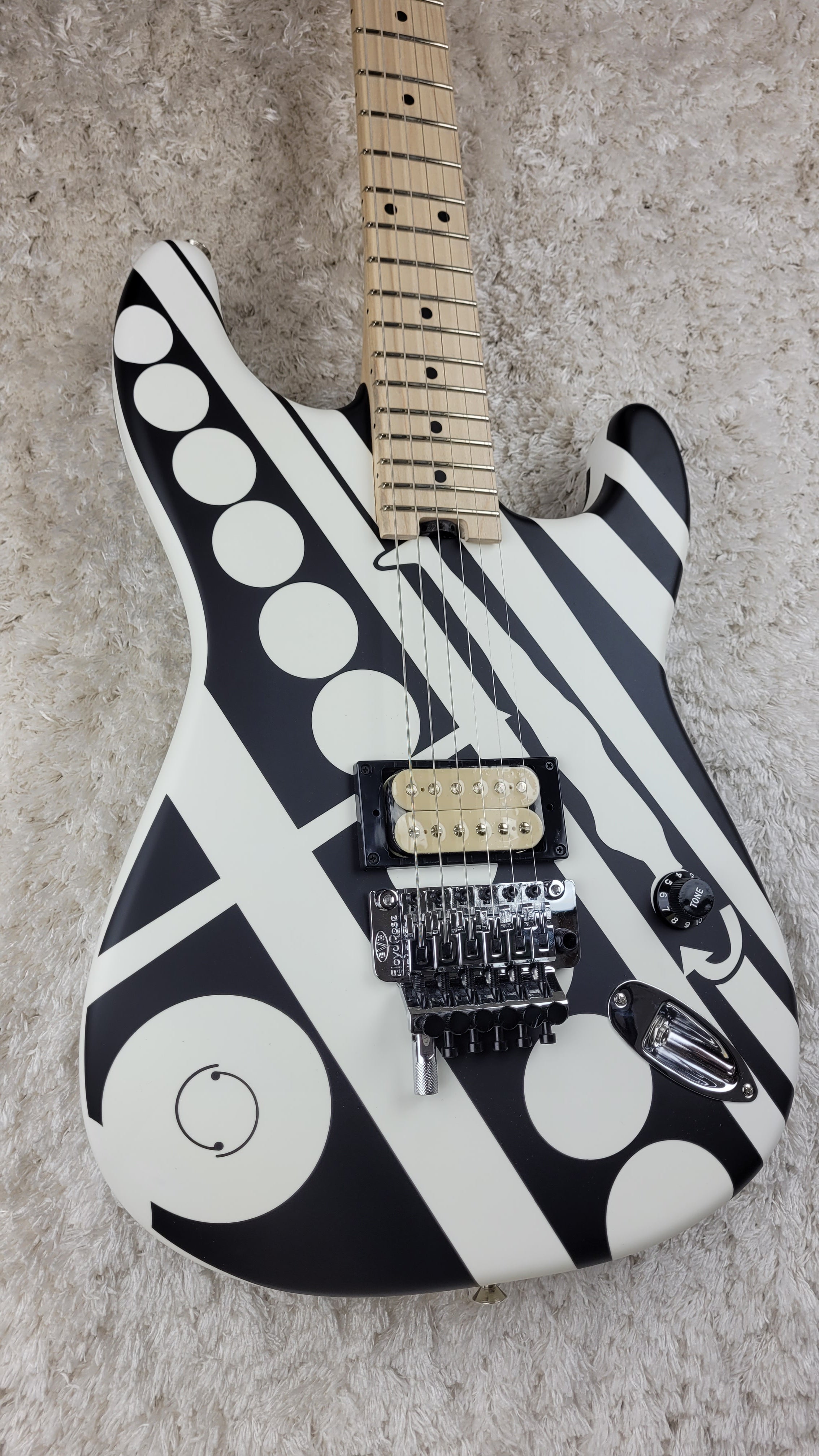 EVH Striped Series Circle Satin w/ Gig Bag