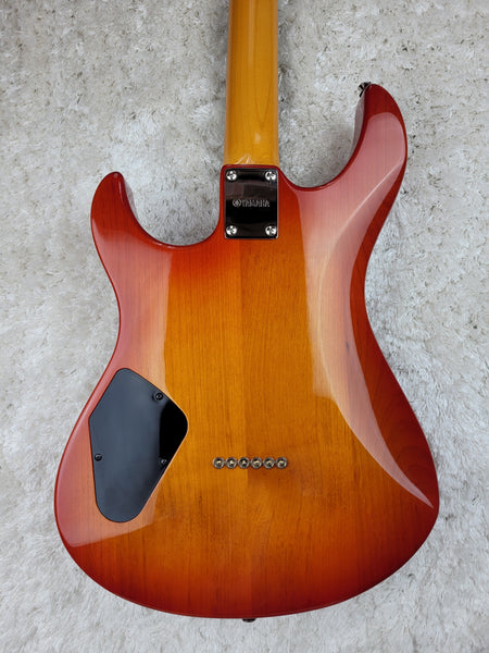 Used Yamaha PAC611HFM Electric Guitar Light Amber Burst