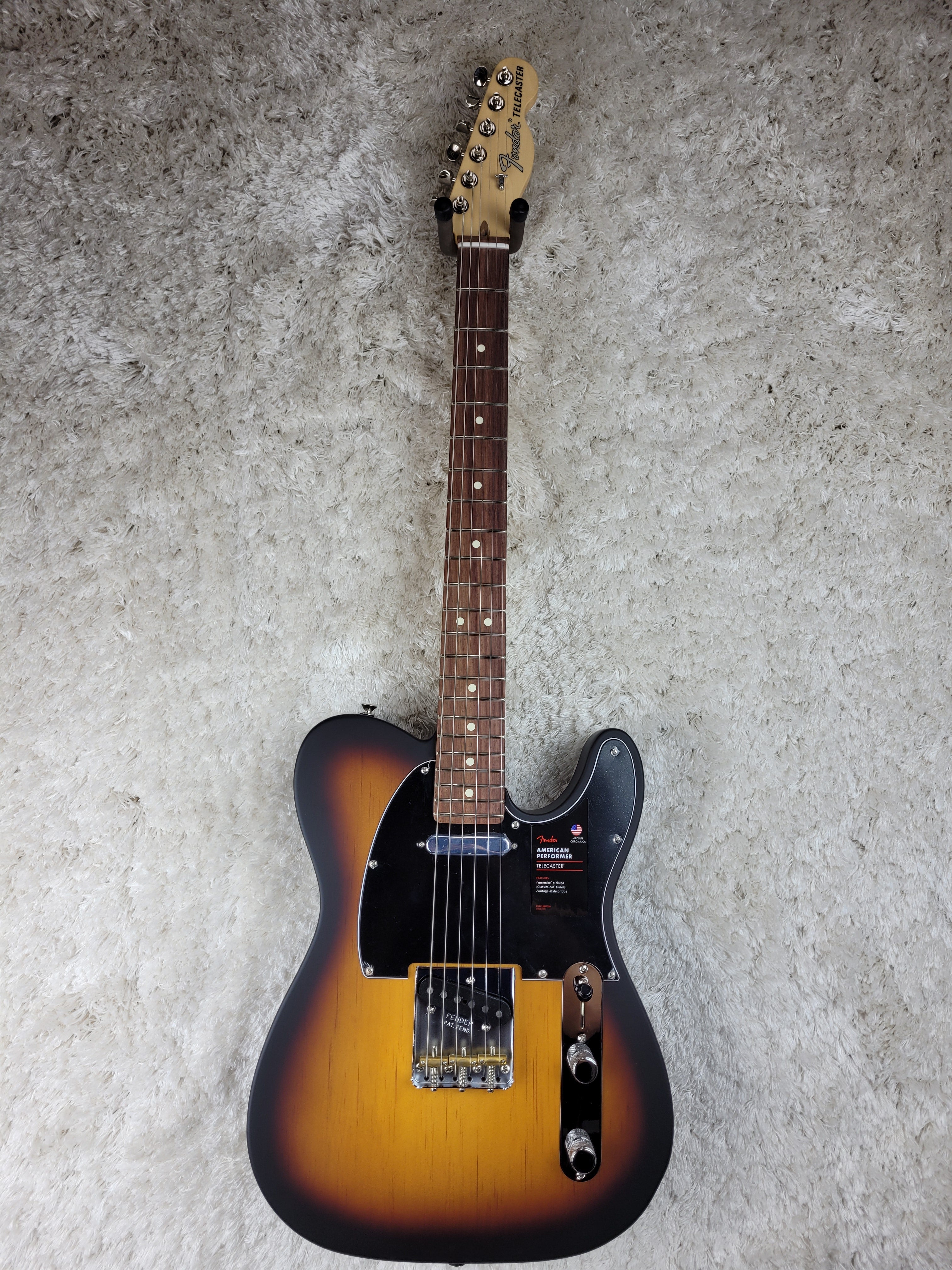 Fender American Performer Timber Telecaster 2-Color Sunburst w Gig Bag