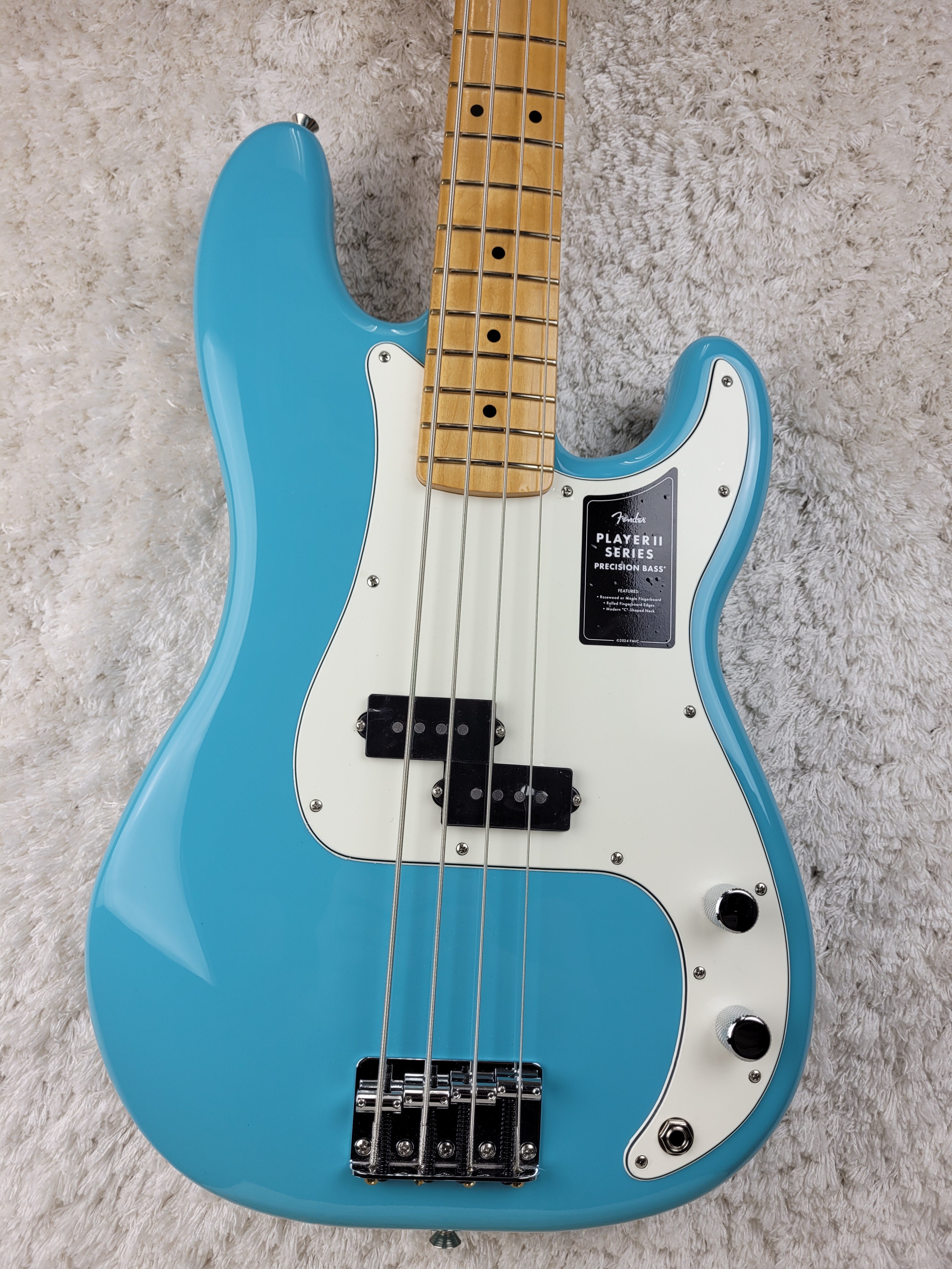 Fender Player II Precision Bass - Aquatone Blue with Maple Fingerboard