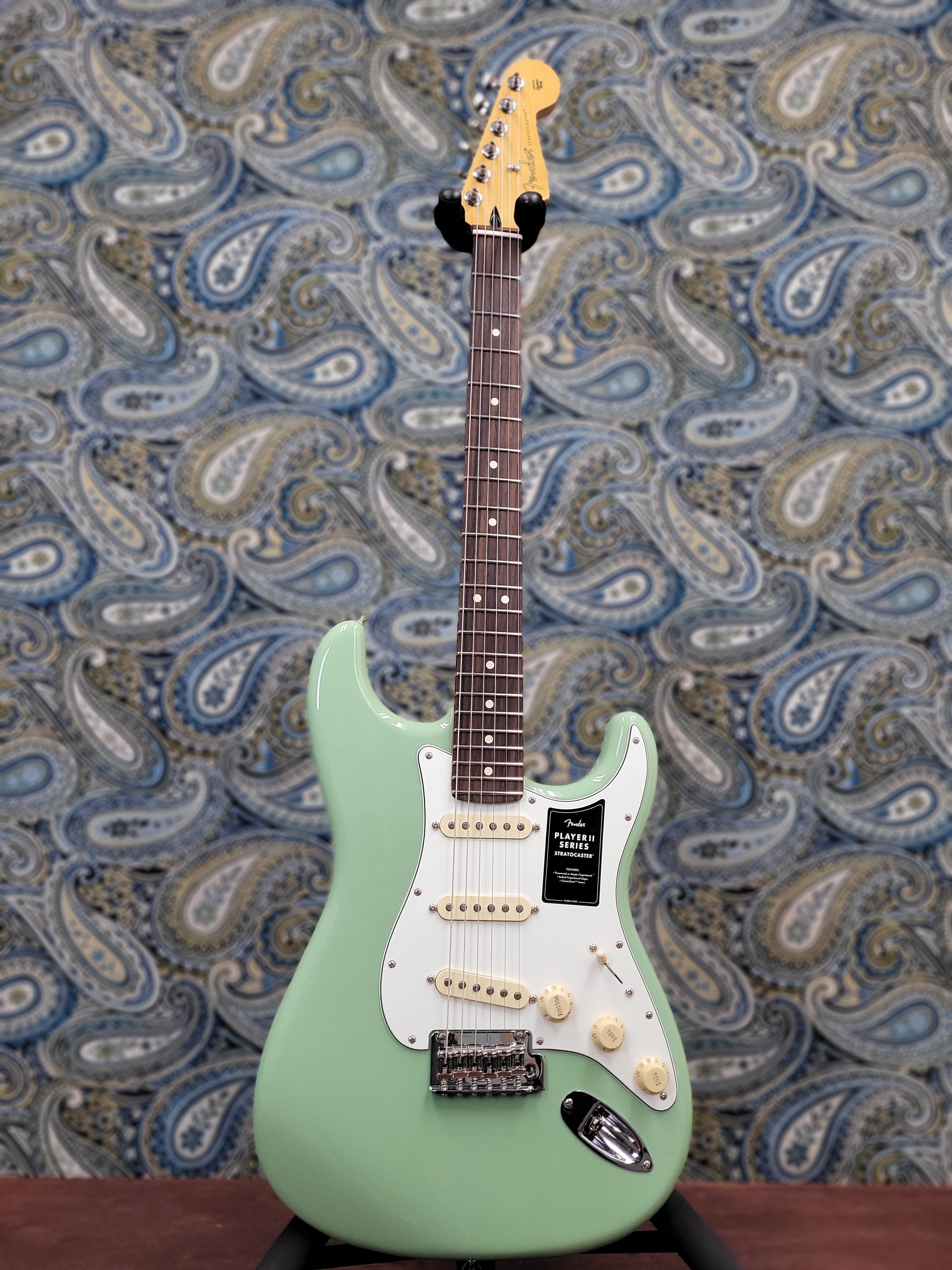 Fender Player II Stratocaster Electric Guitar SSS - Birch Green with Rosewood Fingerboard
