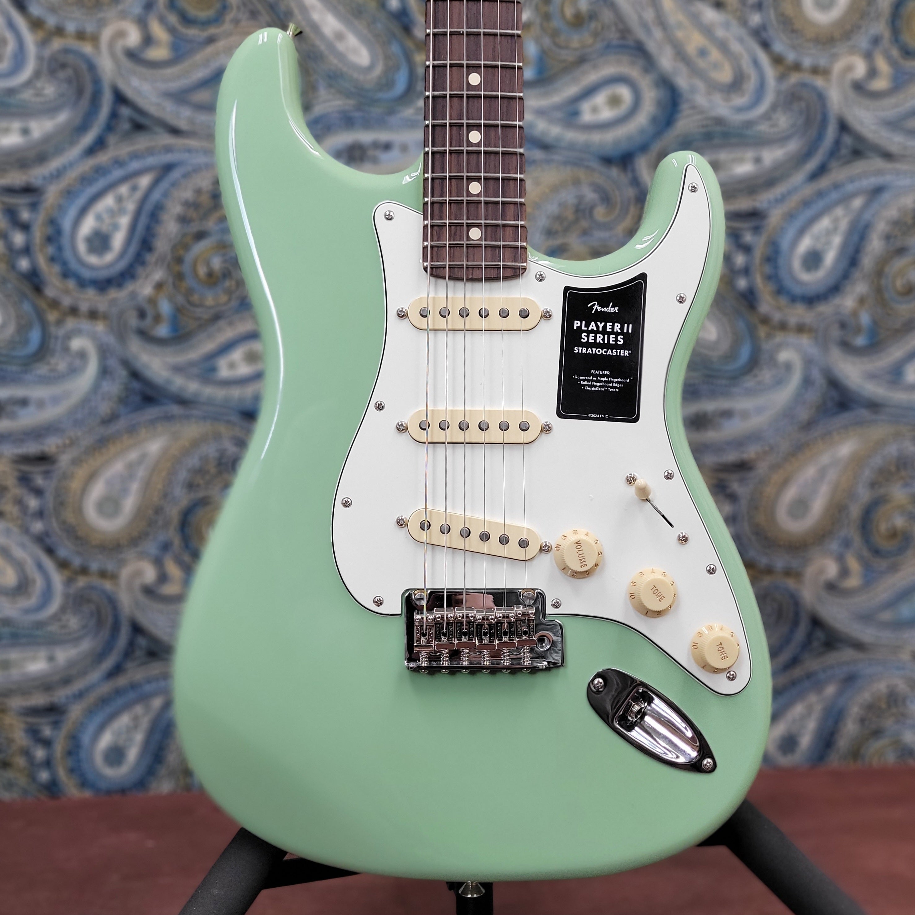 Fender Player II Stratocaster Electric Guitar SSS - Birch Green with Rosewood Fingerboard