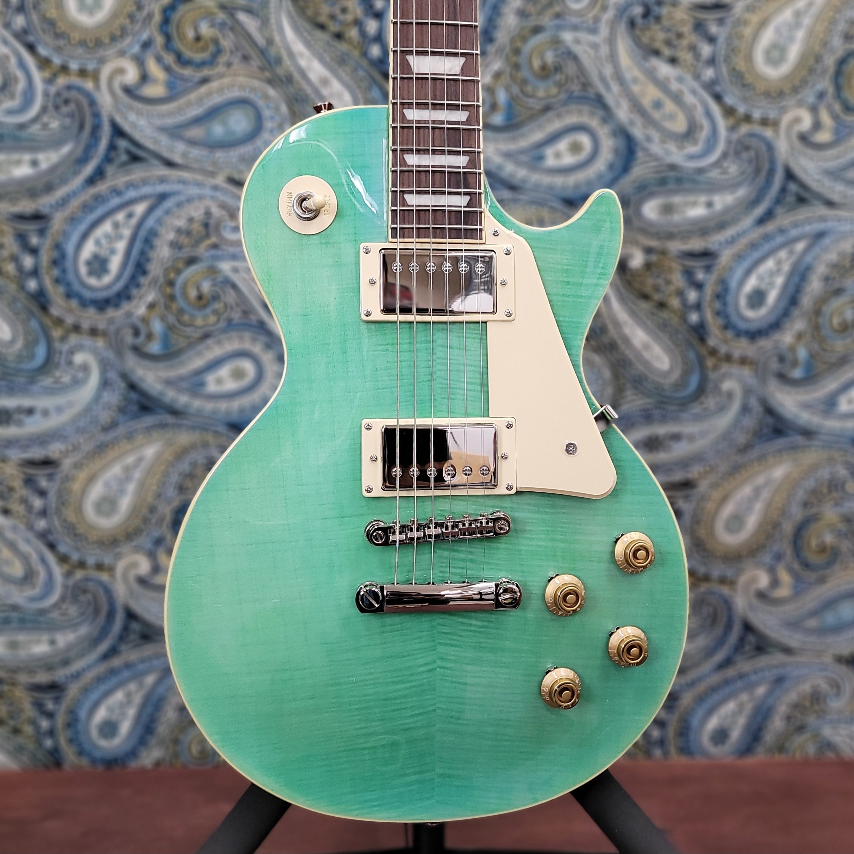 Epiphone Les Paul Standard 50s Figured Seafoam Green w/Gig Bag