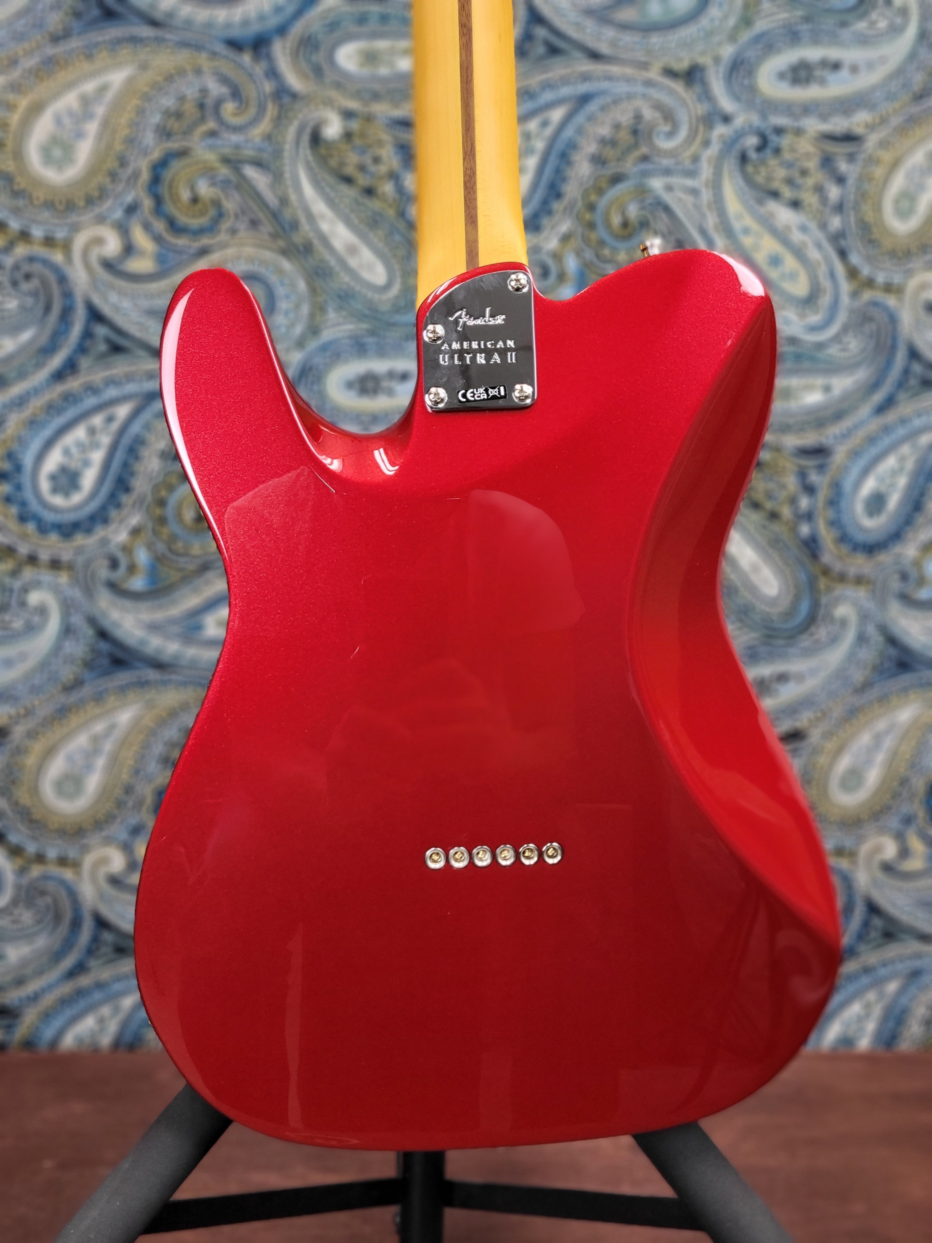 Fender American Ultra II Telecaster Sinister Red w/Deluxe Hard Case