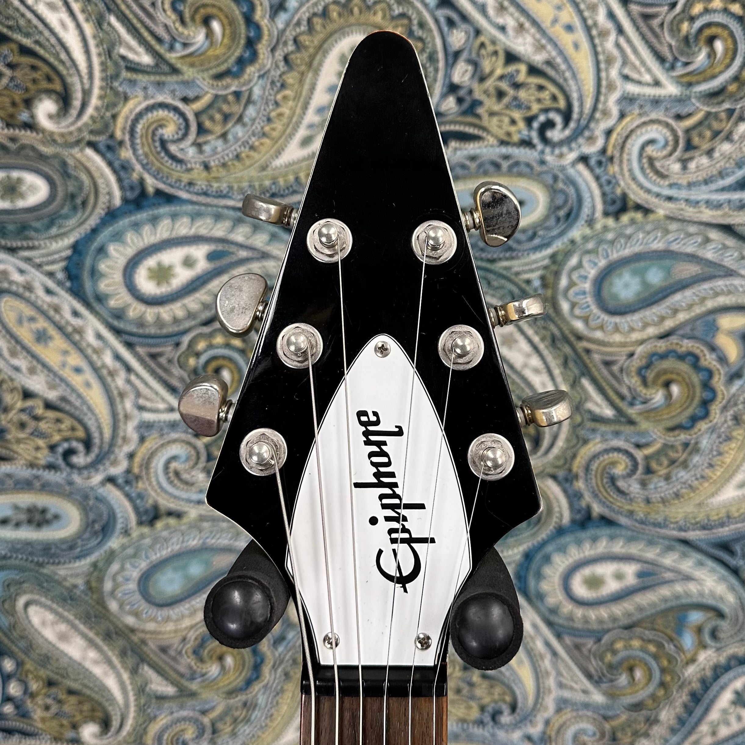 Used Epiphone "1967" Flying V Ltd Ed Electric Guitar Antique Ivory 2011 w/Gig Bag