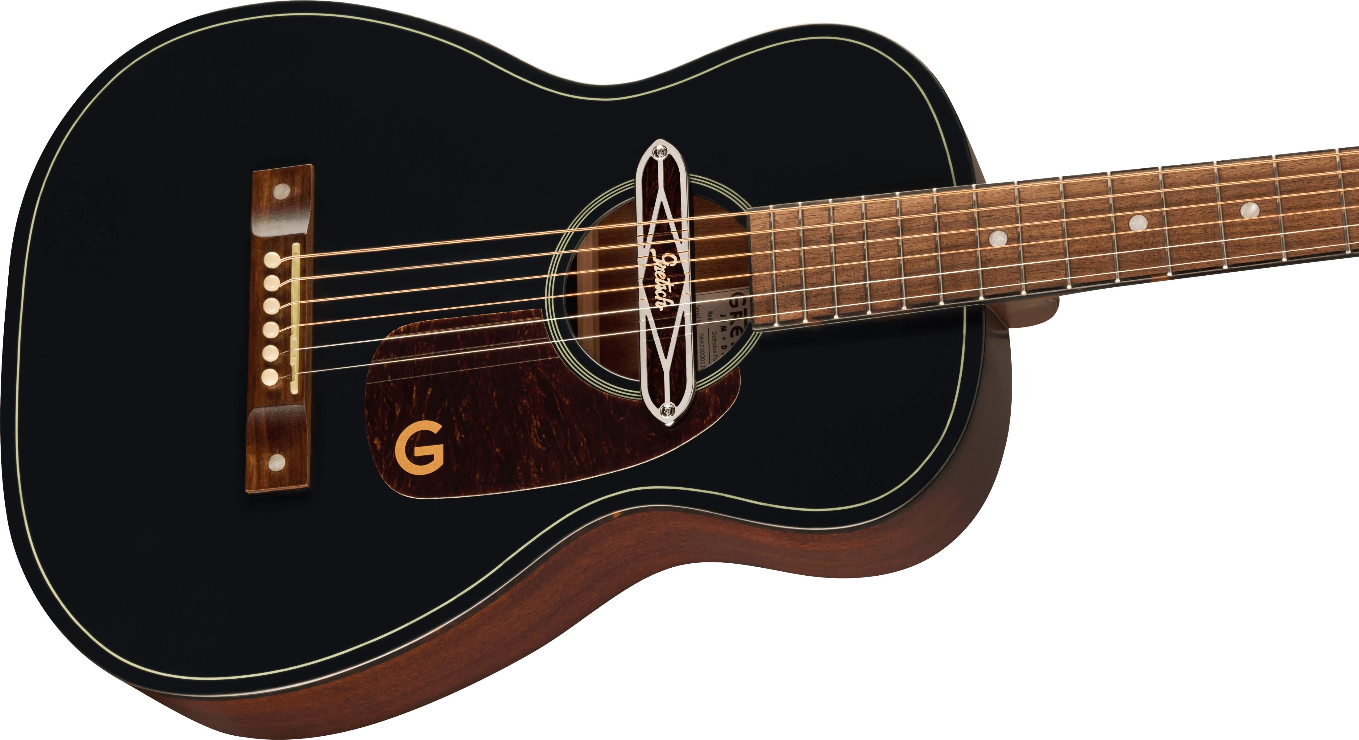 Gretsch Deltoluxe Parlor Black Acoustic-Electric Guitar