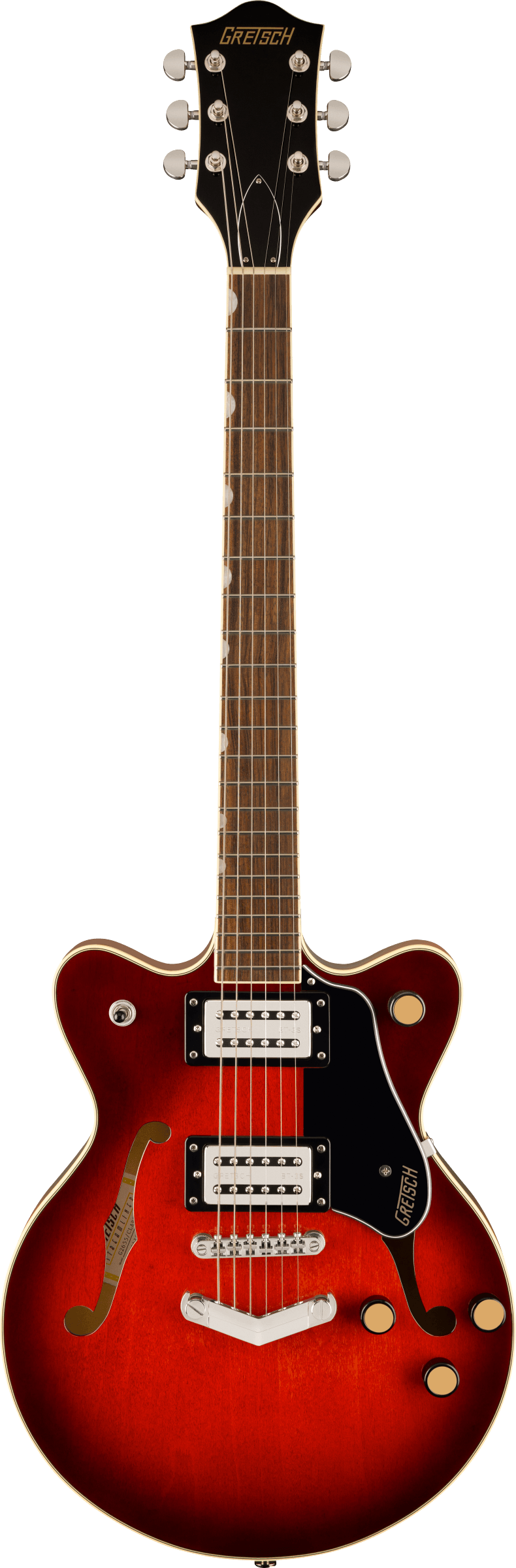 Gretsch G2655 Streamliner Center Block Jr. Double-Cut with V-Stoptail Claret Burst