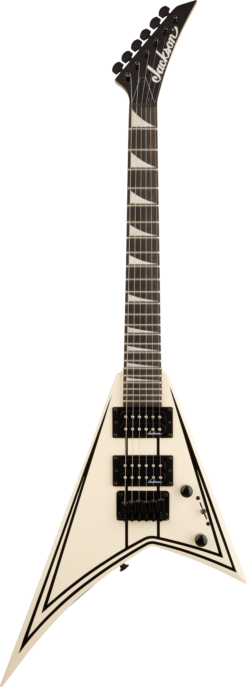 Jackson JS Series RR Minion JS1XM Vintage White Black Pinstripes