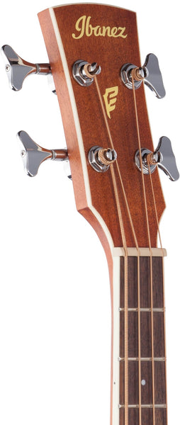 Ibanez PNB14E Parlor Acoustic-Electric Bass Guitar Open Pore Natural