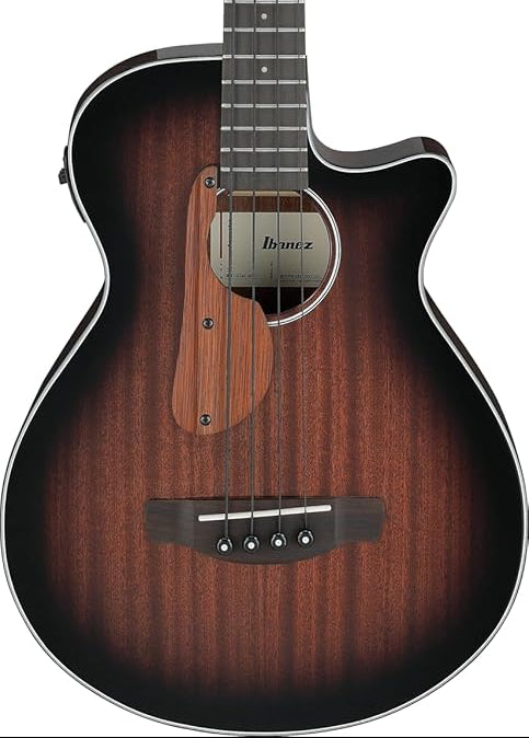 Ibanez AEGB24E Acoustic-Electric Bass Guitar Mahogany Sunburst High Gloss