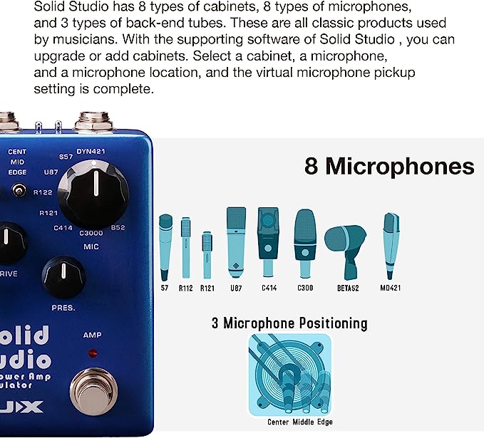 NUX Solid Studio IR Loader and Power Amp Simulator Pedal