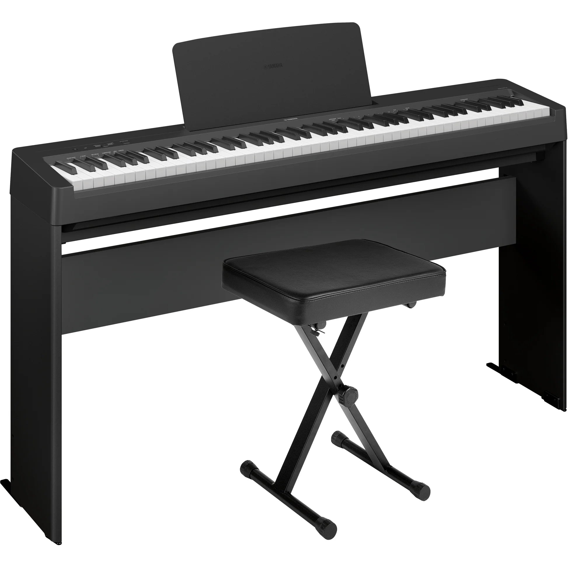 Yamaha P-143LXB 88-Key Digital Piano Bundle with Stand and Bench