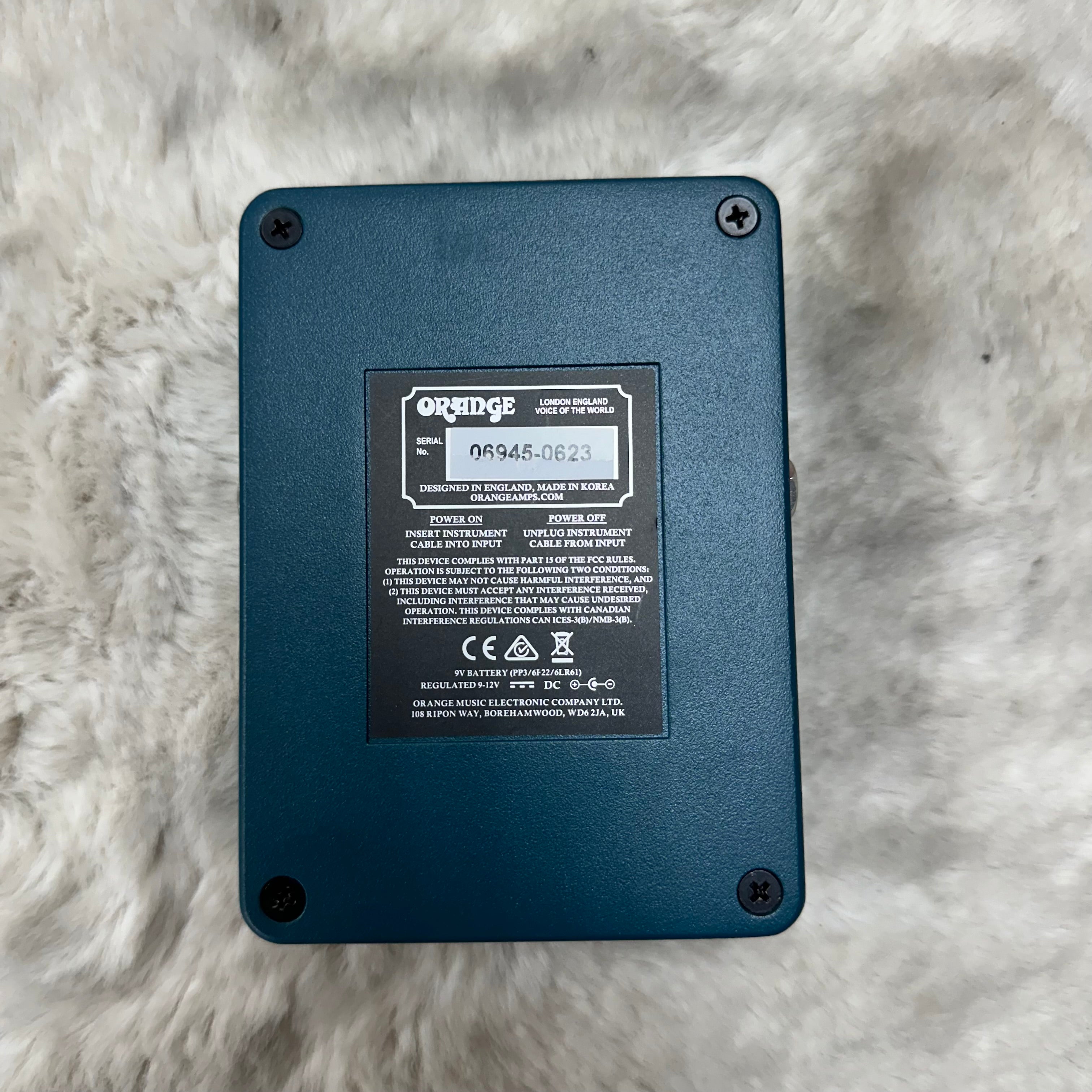 Used Orange Fur Coat Octave Fuzz Pedal w/Box