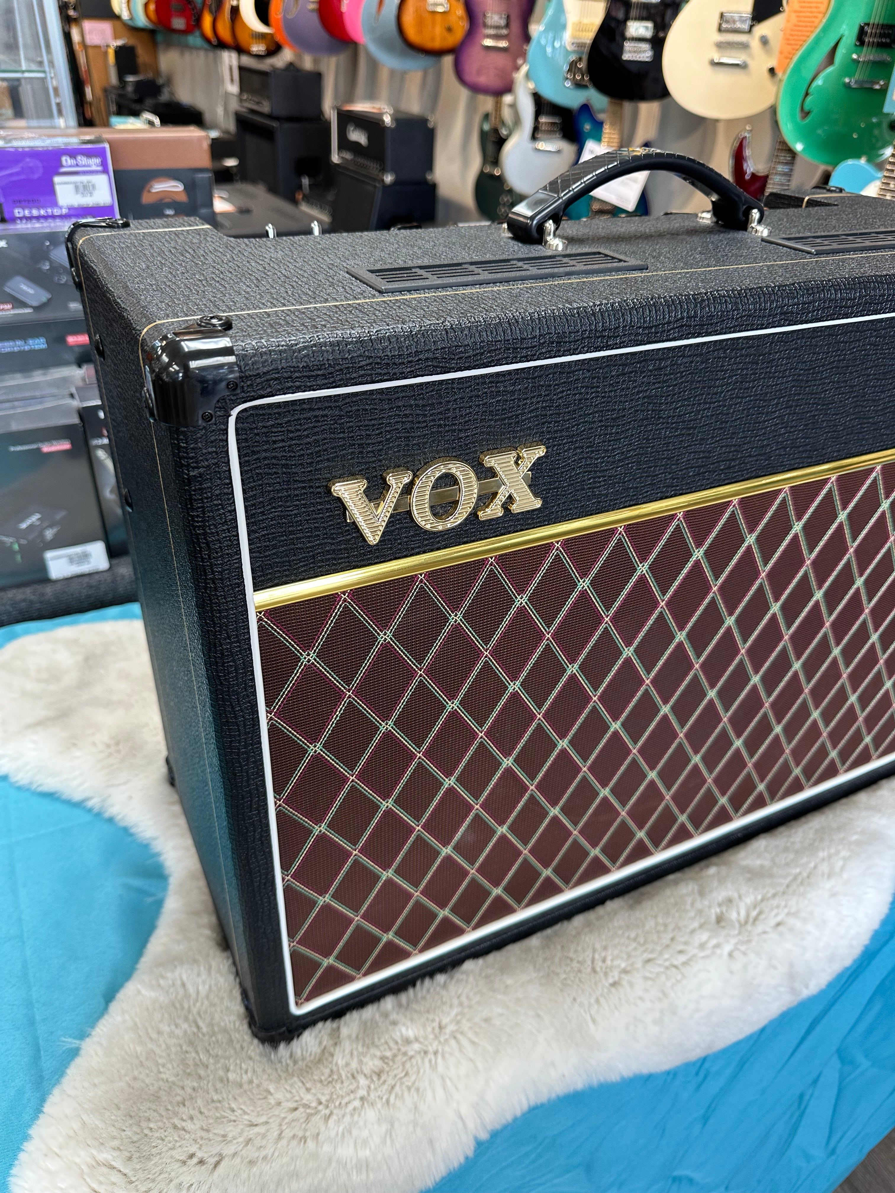 Used Vox AC15C1X 15W 1x12 Tube Guitar Combo Amp