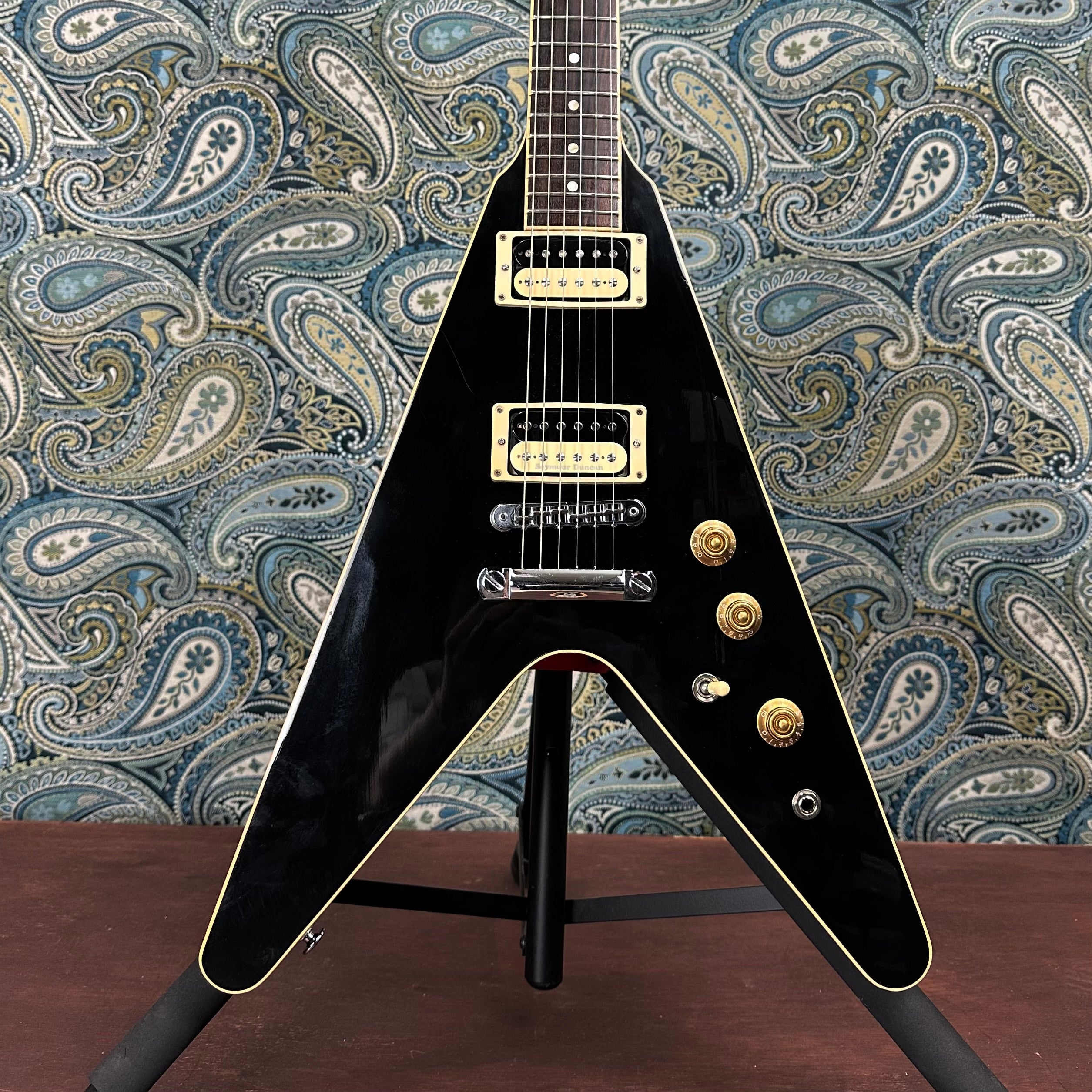 Used Gibson Flying V Pro T 2016 Black w/Gibson Gig Bag