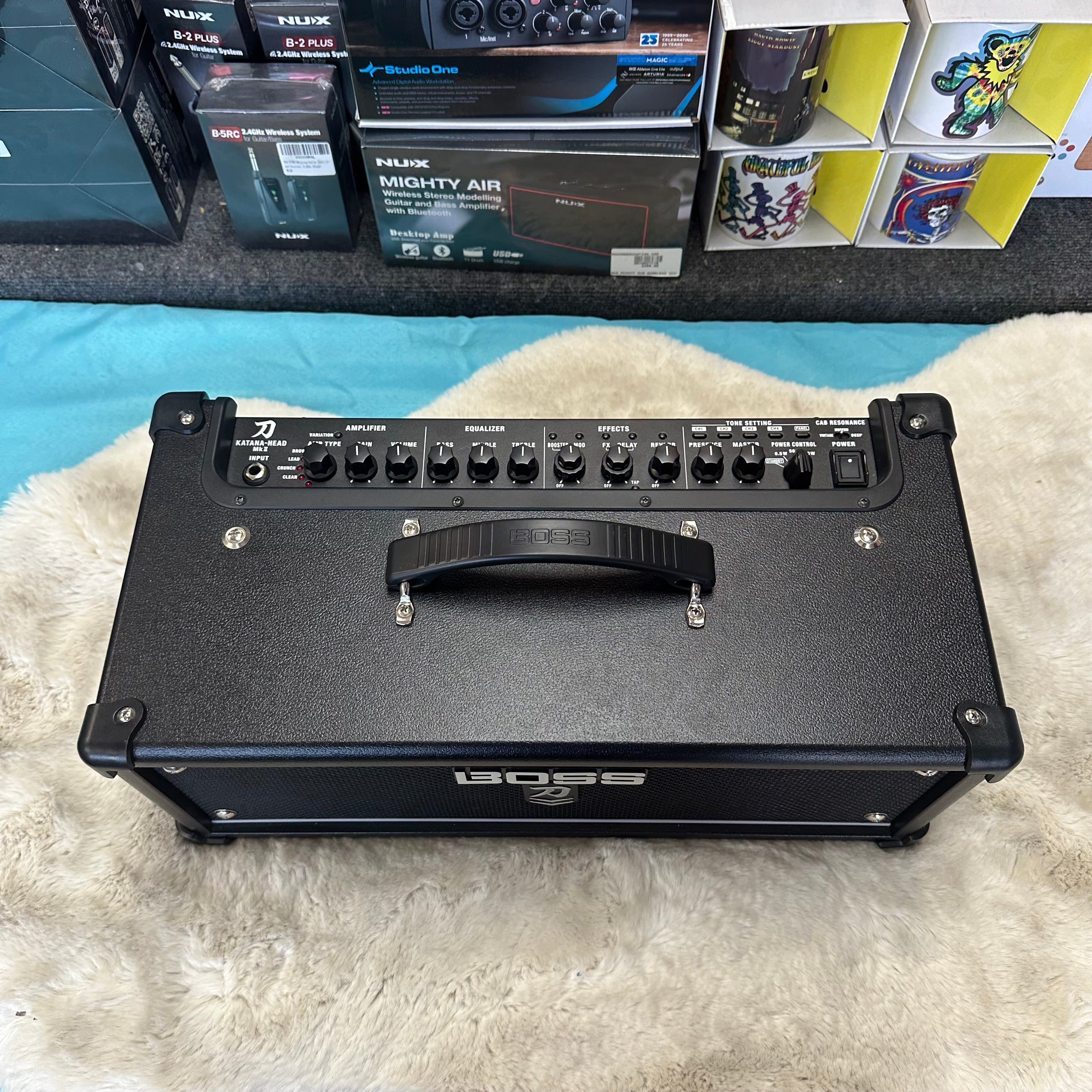 Used Boss Katana-Head MkII 100W Guitar Amplifier Head w/ GA-FC Footswitch and Cover