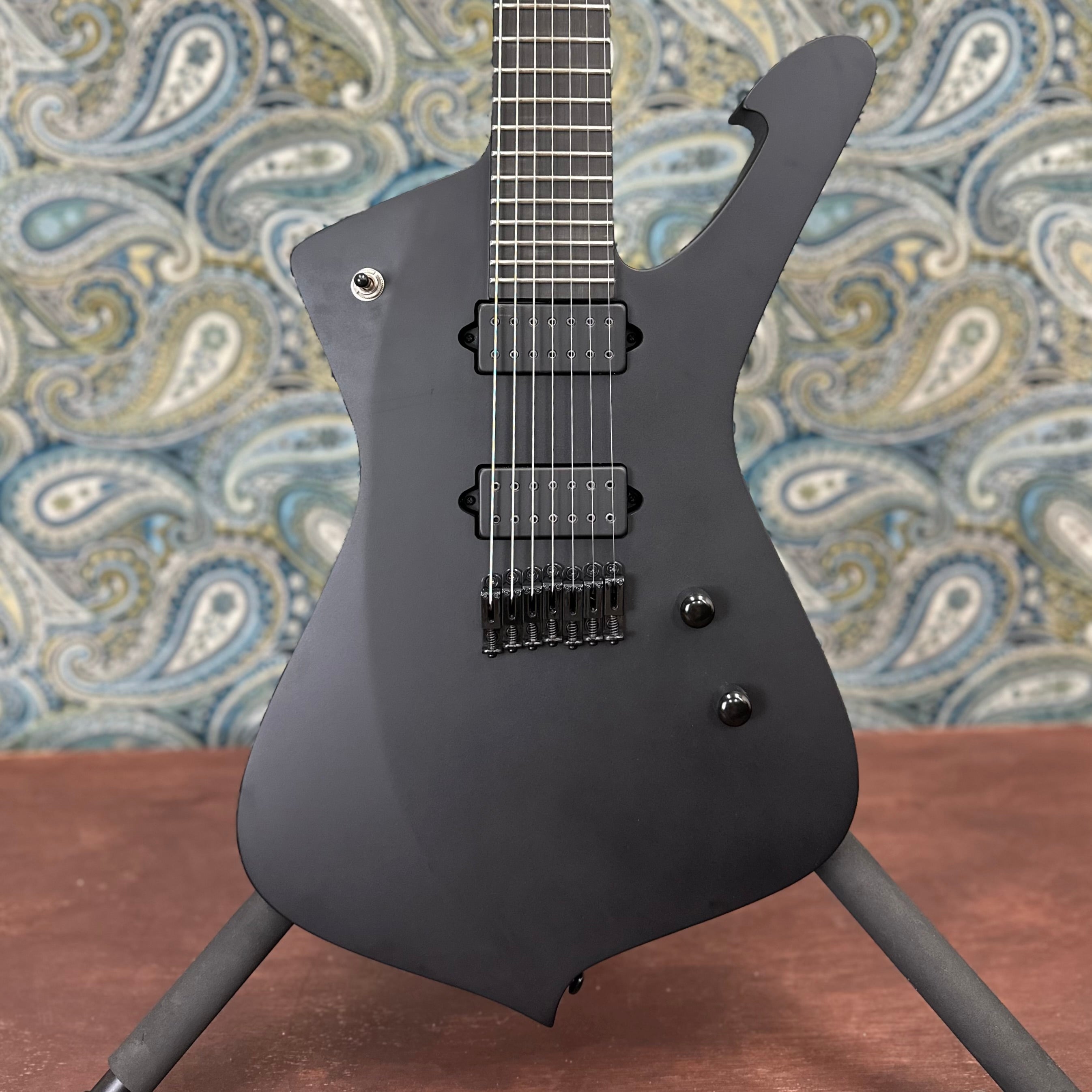 Ibanez ICTB721 Iron Label Iceman Black Flat
