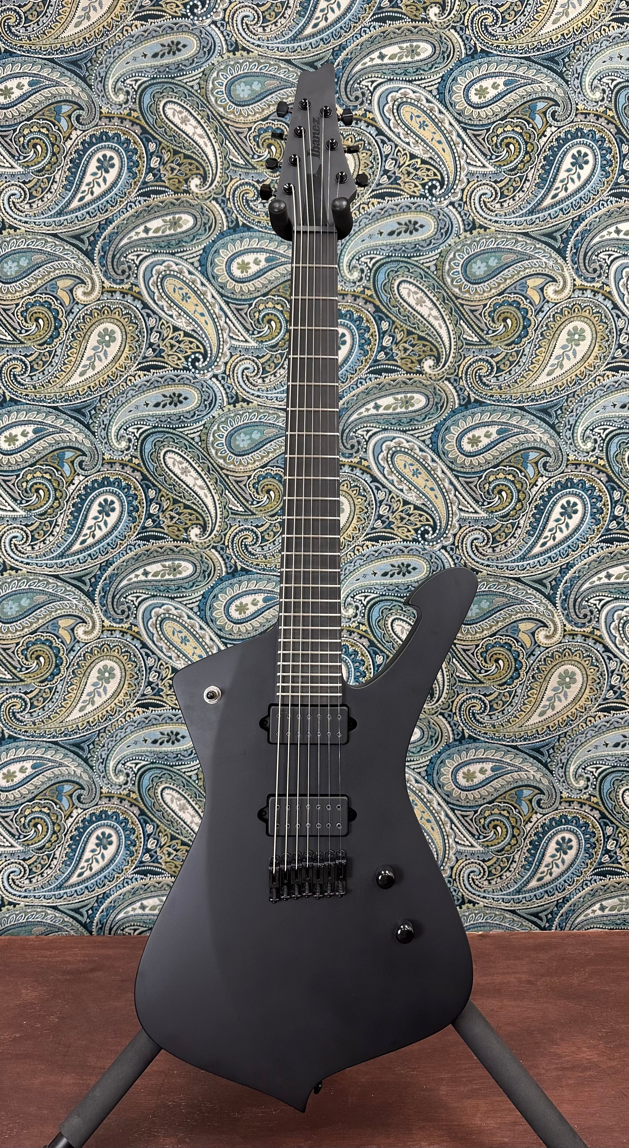 Ibanez ICTB721 Iron Label Iceman Black Flat