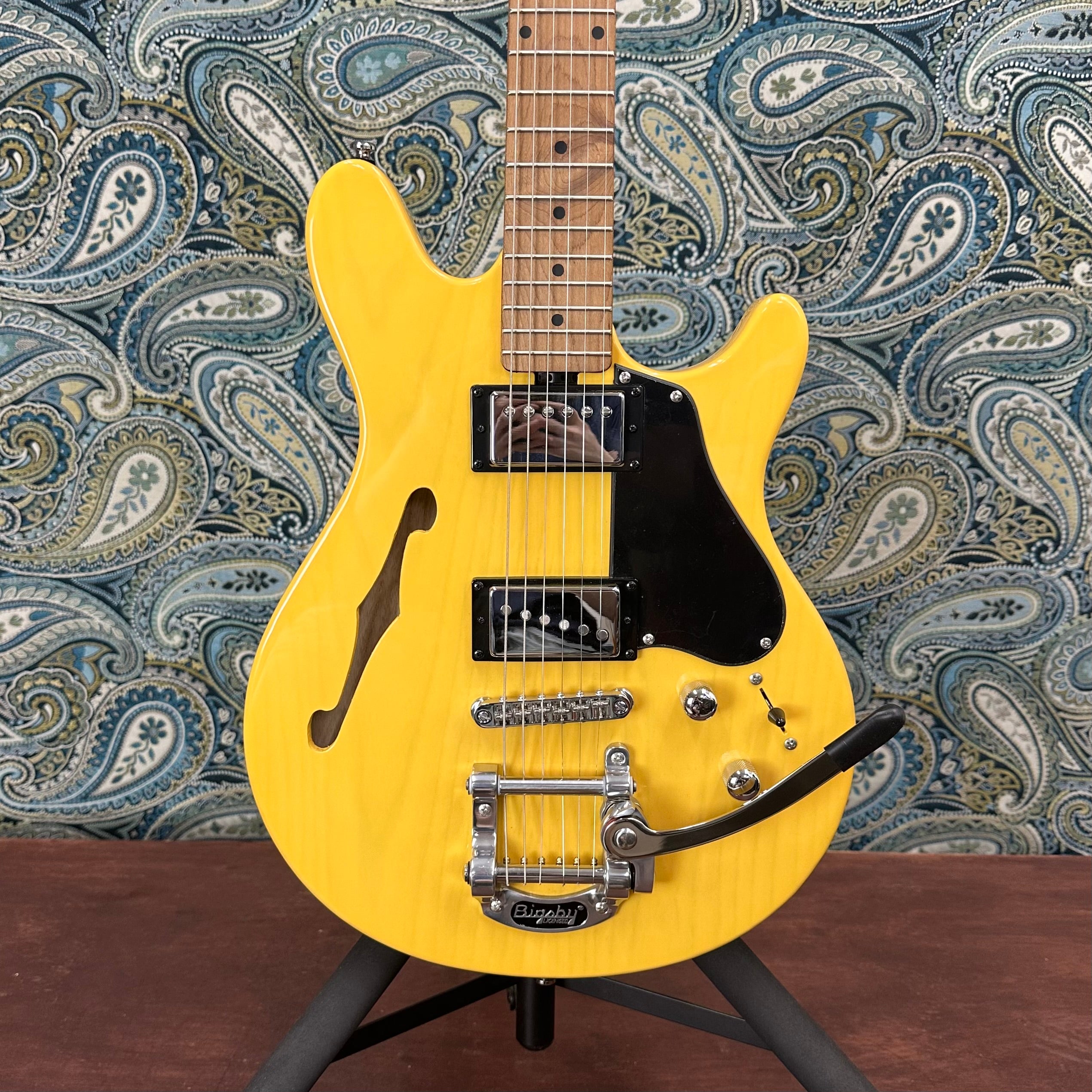 Sterling by Music Man Valentine Signature Chambered Bigsby