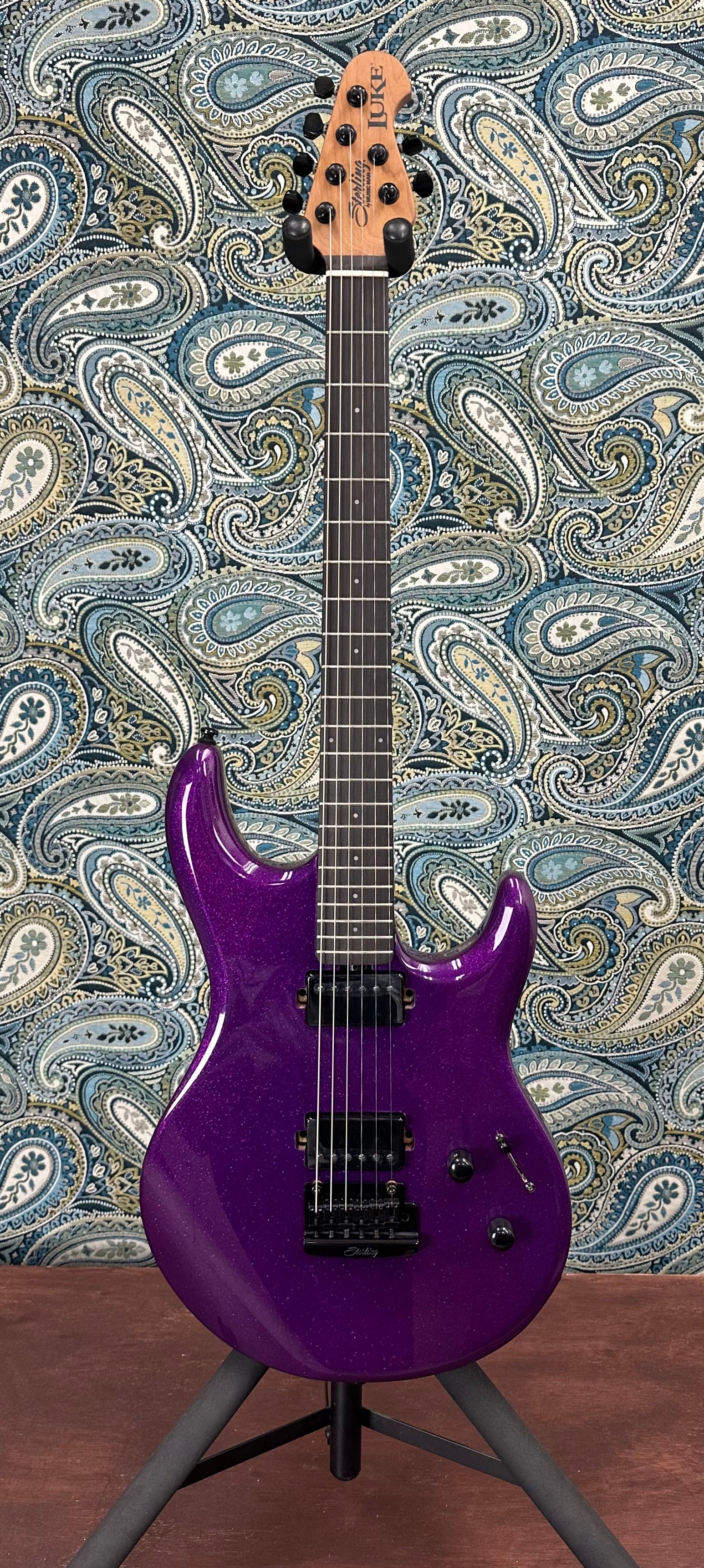 Sterling by Music Man LK100 Luke Purple Sparkle