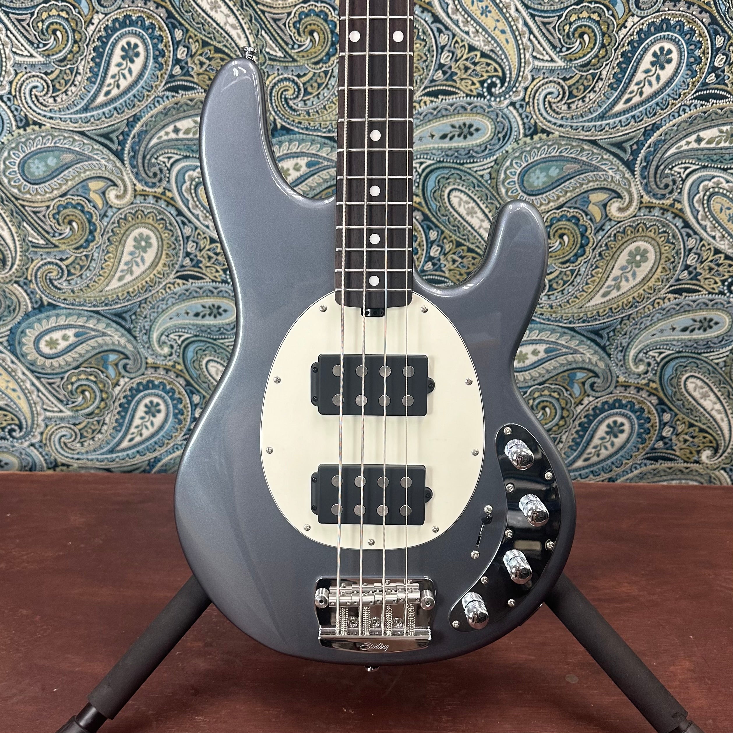 Sterling by Music Man StingRay HH Charcoal Frost