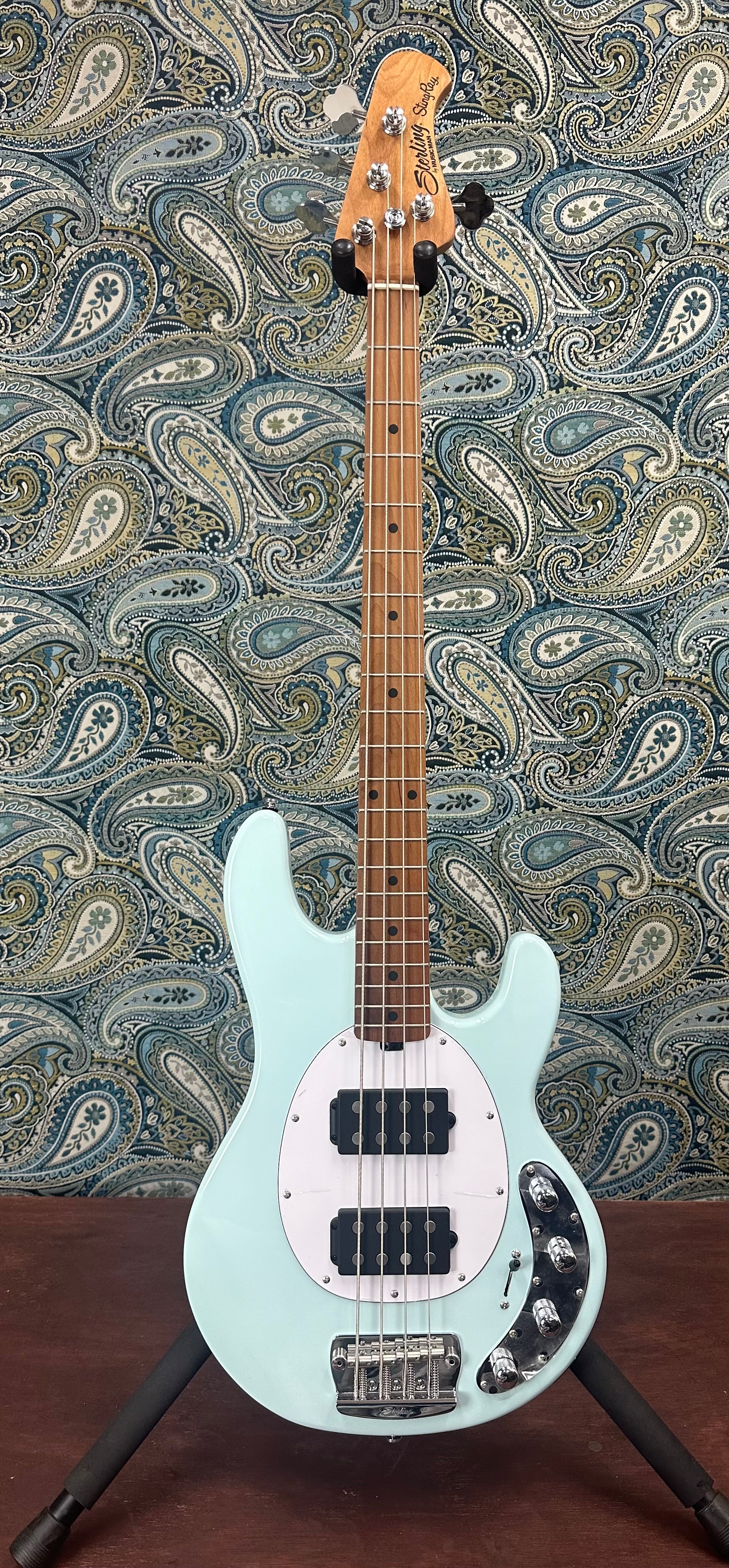 Sterling by Music Man StingRay34 HH Daphne Blue