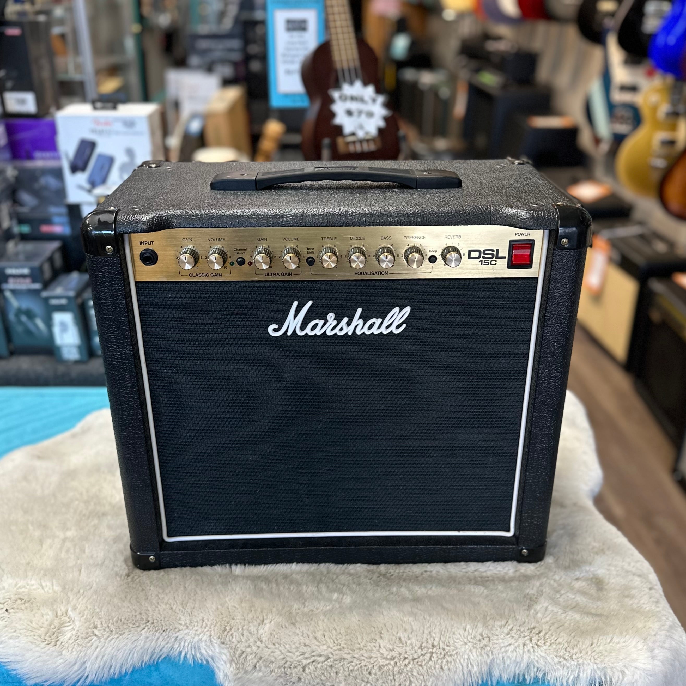 Used Marshall DSL15C 15W 1x12 Tube Combo Upgraded Speaker