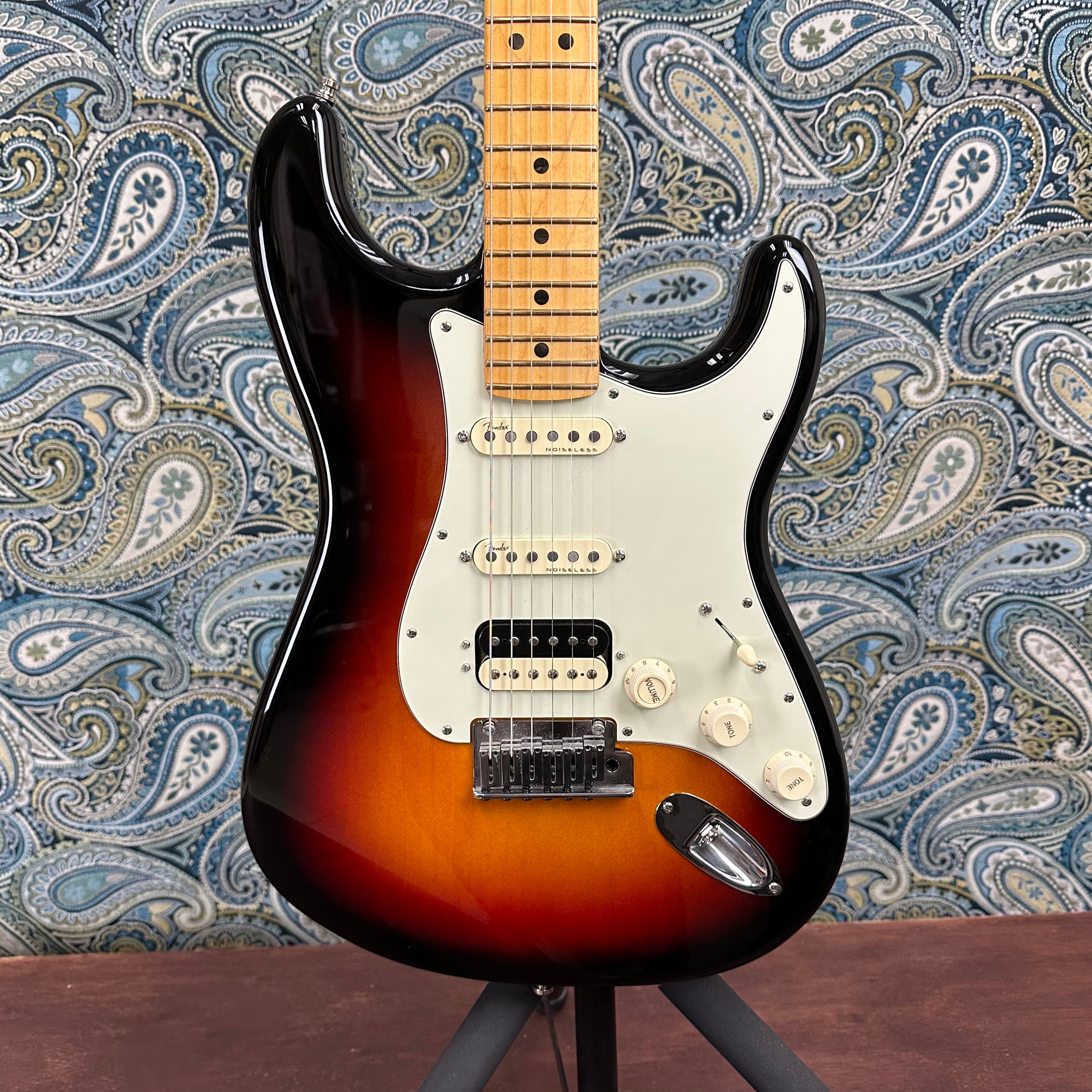 Used Fender American Ultra Stratocaster HSS Ultraburst w/Fender Molded Hard Case