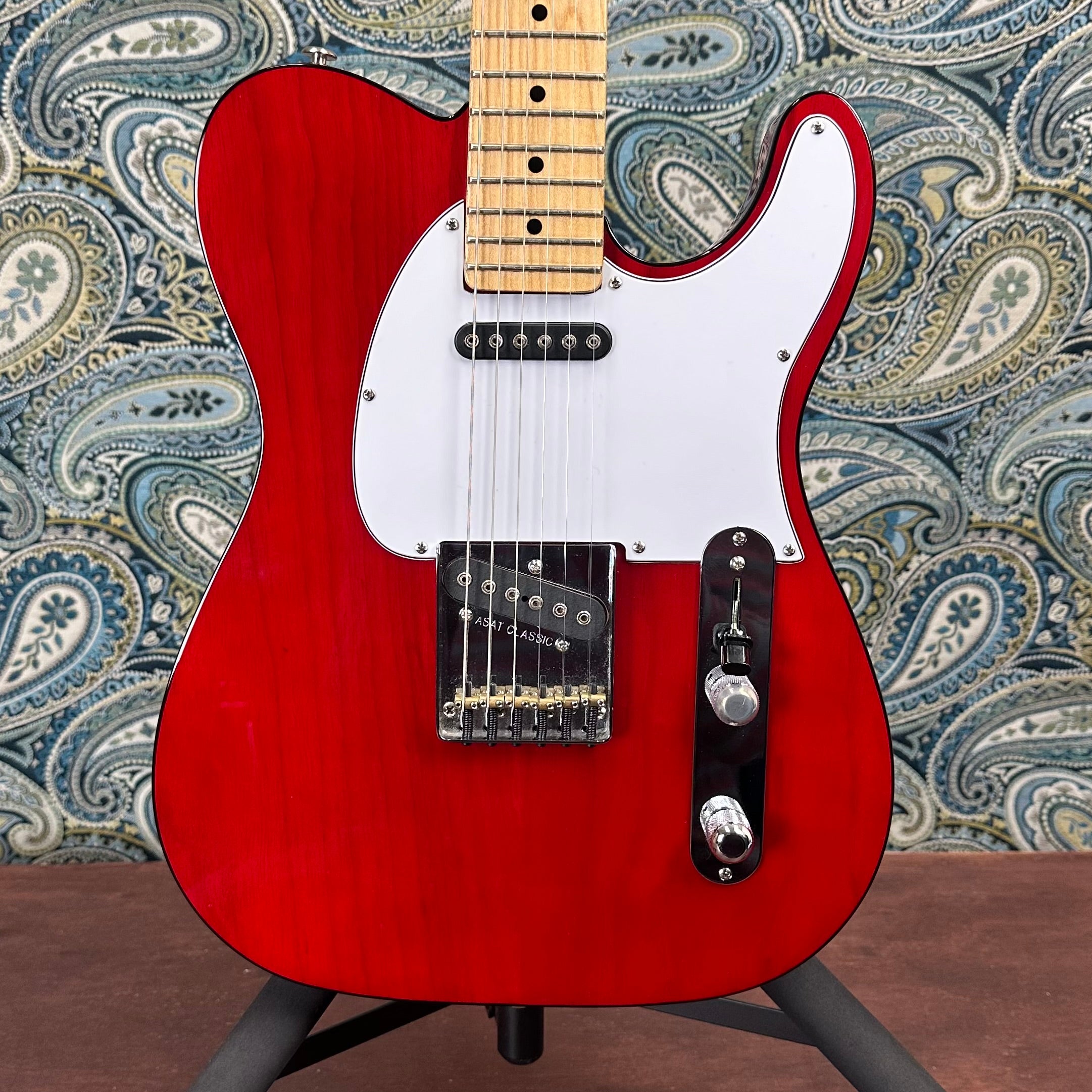 Used G&L USA ASAT Classic Transparent Red W/OHSC
