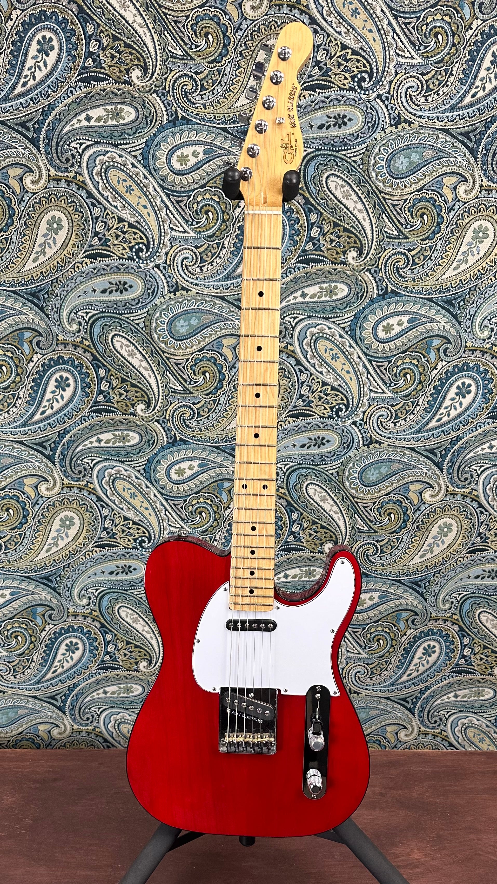 Used G&L USA ASAT Classic Transparent Red W/OHSC
