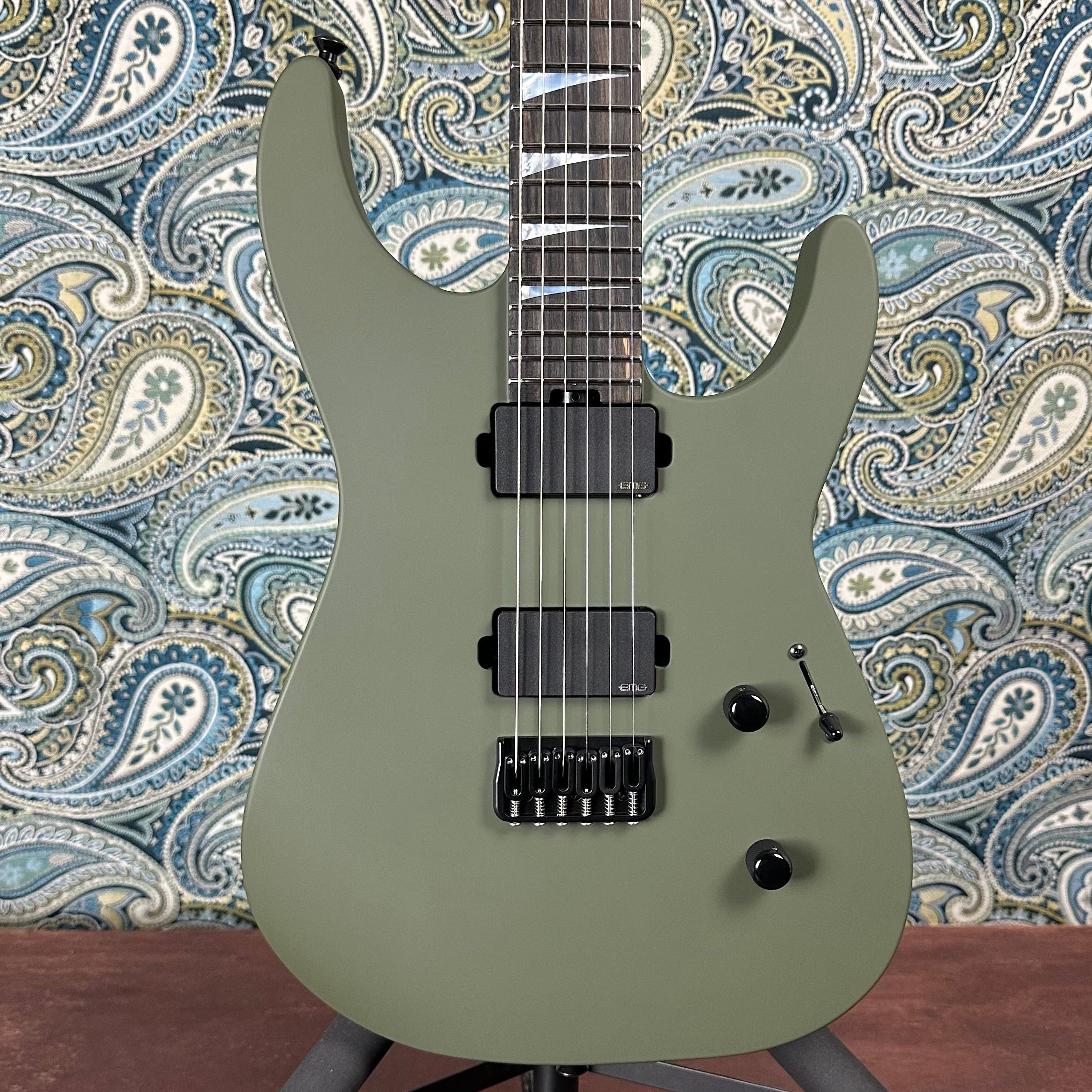 Jackson American Series Soloist SL2MG HT Matte Army Drab w/ Padded Case