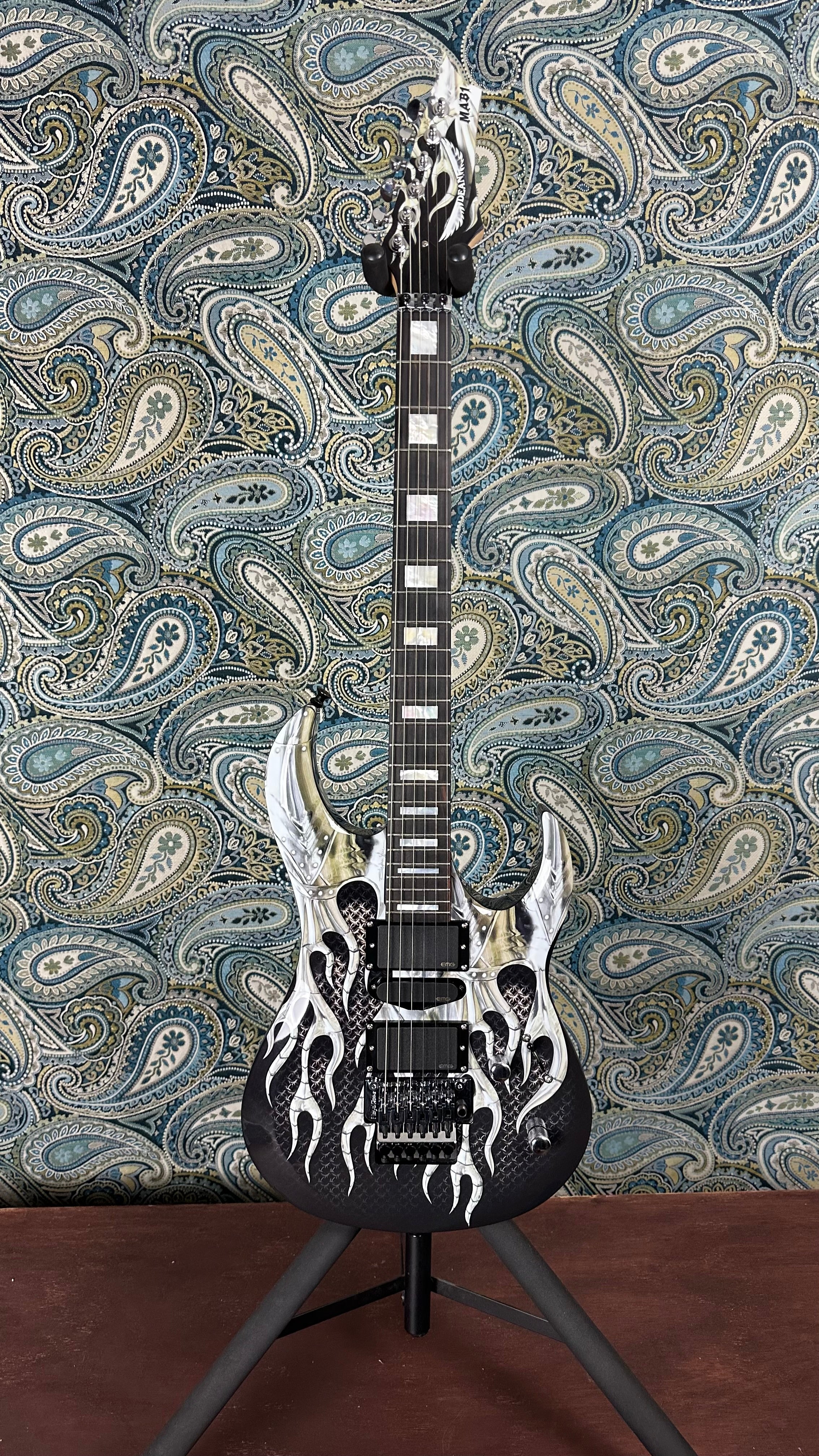 Used Dean Michael Batio MAB1 Armored Flame w/OHSC