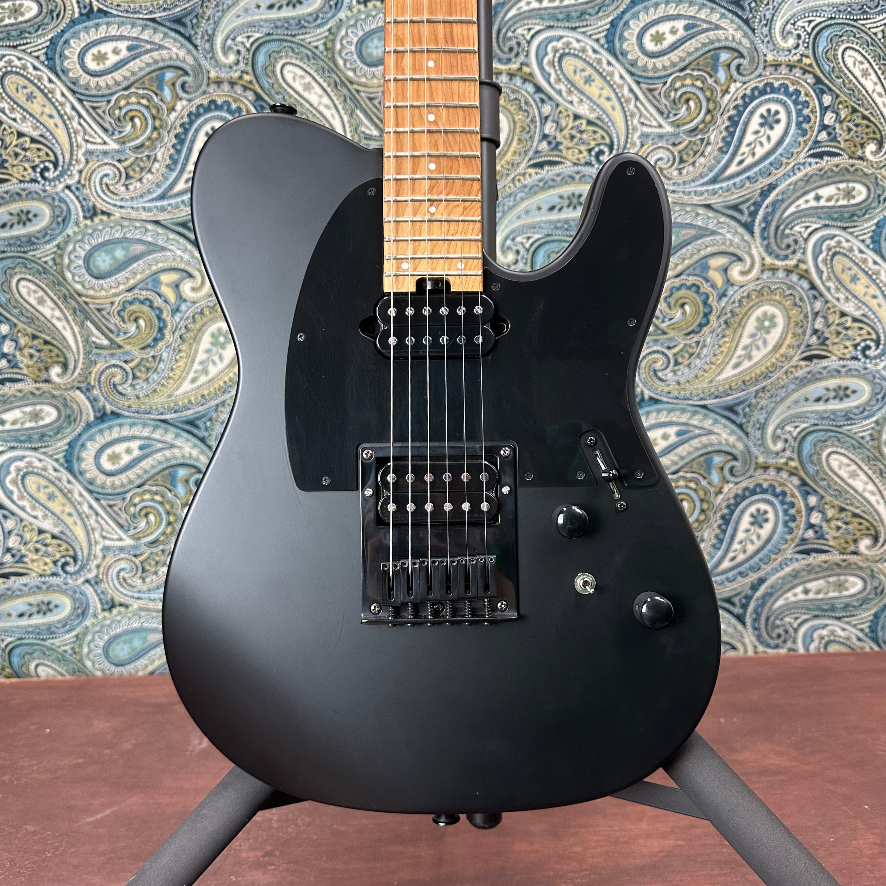 Used Charvel PM SC2 24 HT HH Satin Black Tele Style