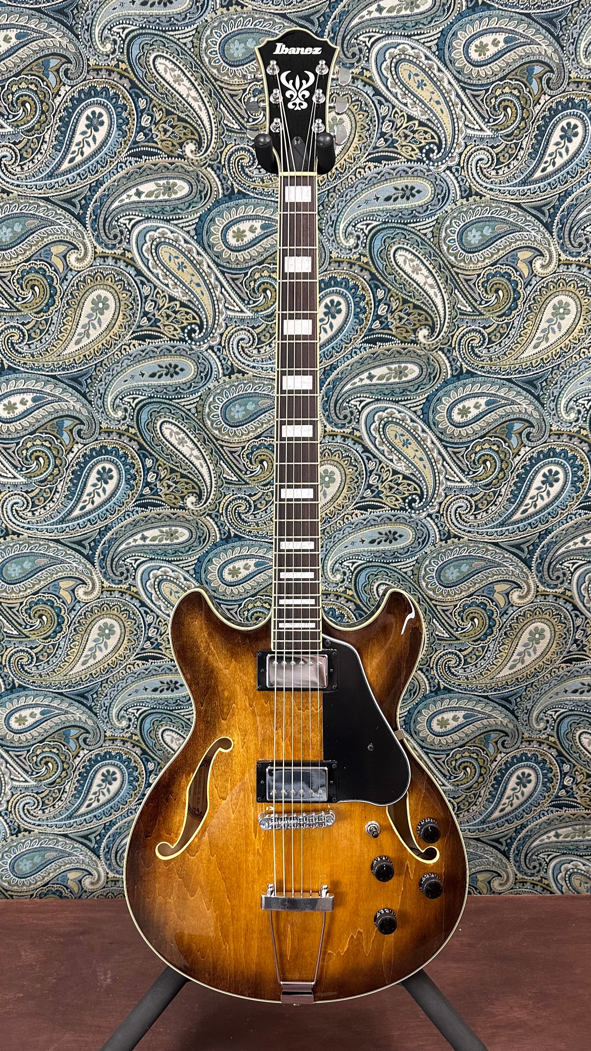 Ibanez Artcore AS7328 Baritone Semi-Hollow Electric Guitar Tobacco Brown