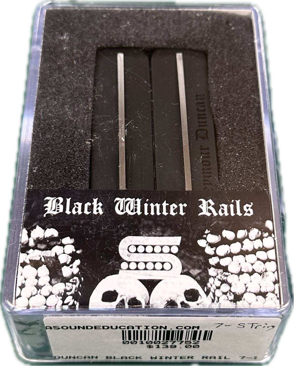 Seymour Duncan Black Winter Rail 7-String Bridge Black