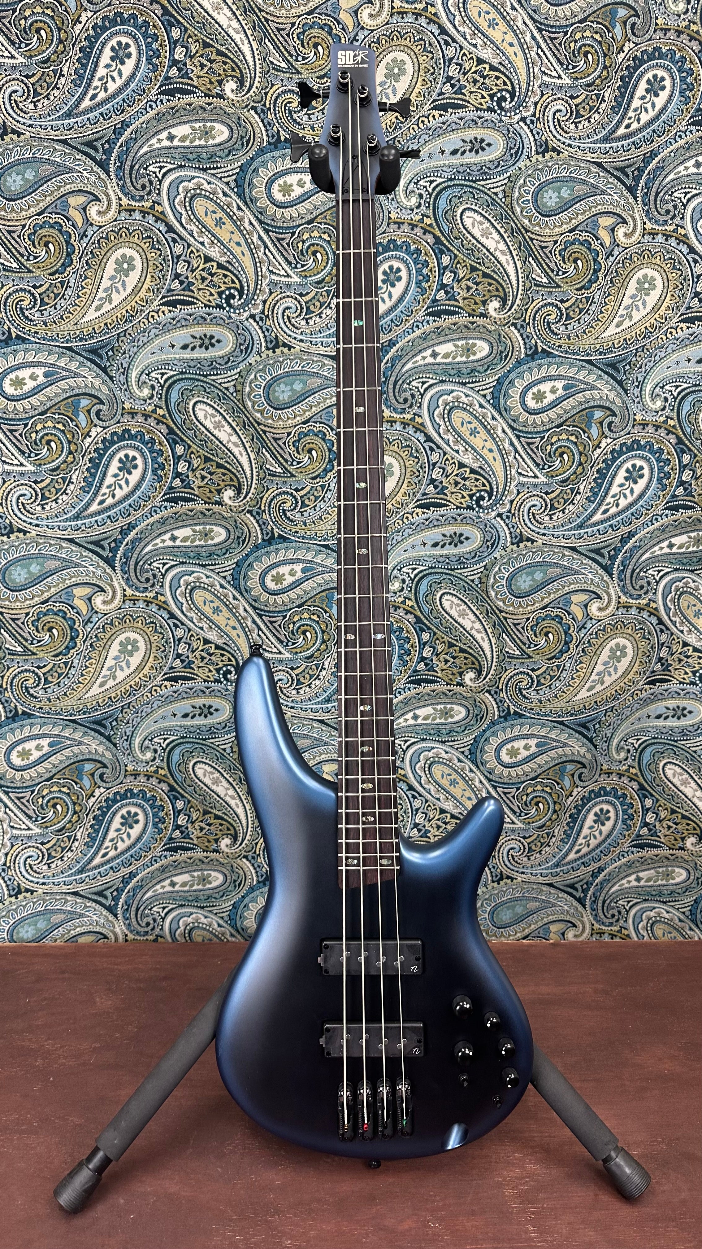 Ibanez SR500N Electric Bass Guitar Midnight Arctic Ocean Matte