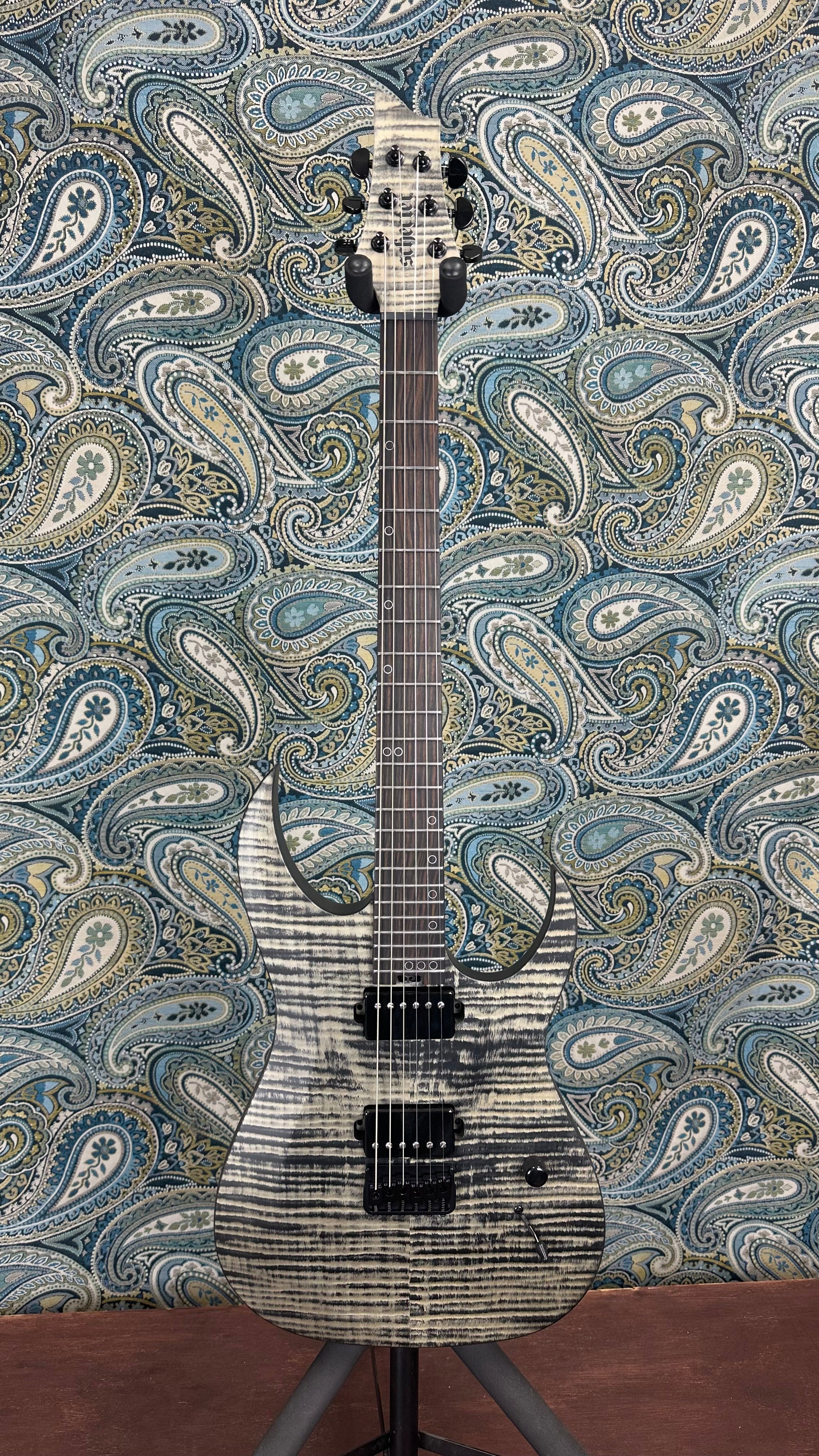 Used Schecter Sunset-6 Extreme Electric Guitar Grey Ghost w/Gig Bag