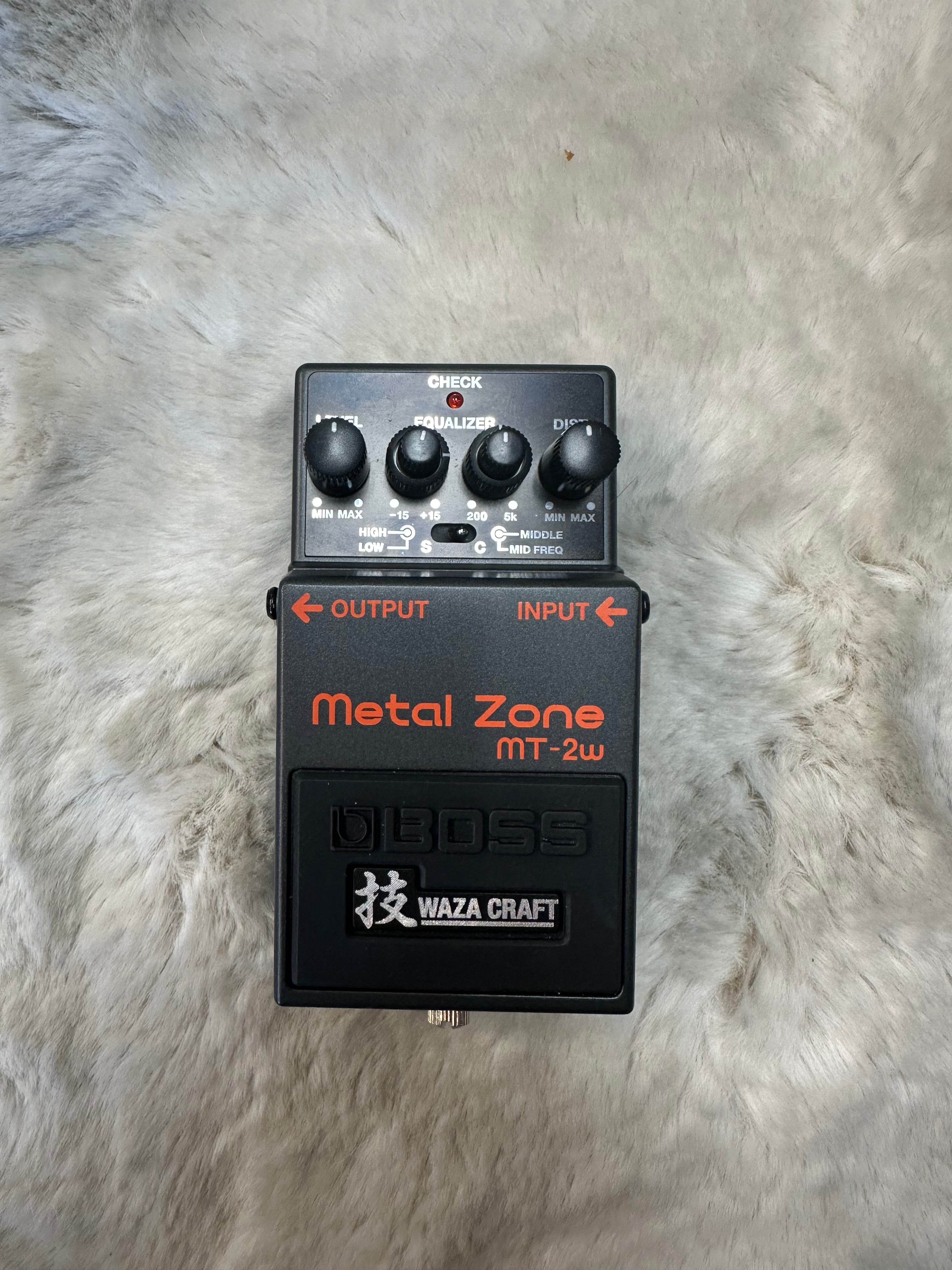 Used Boss MT-2W Waza Craft Metal Zone Distortion Pedal w/Box