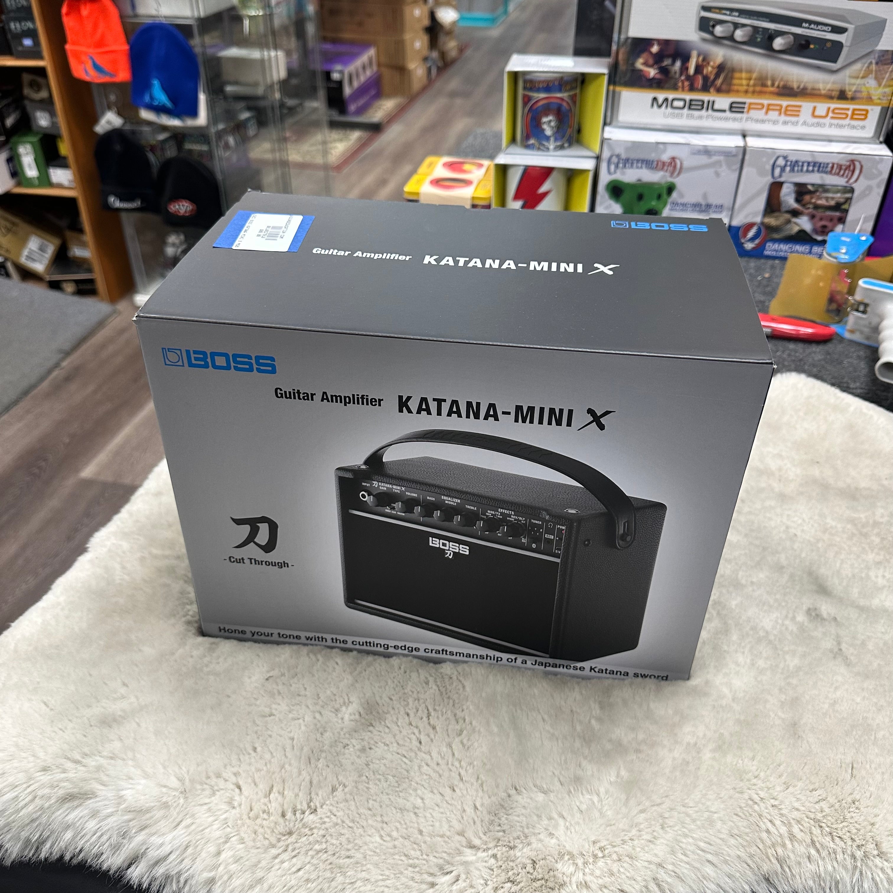 Used Boss Katana-Mini X Blue Tolex 10-watt 1 x 5-inch Combo Amplifier
