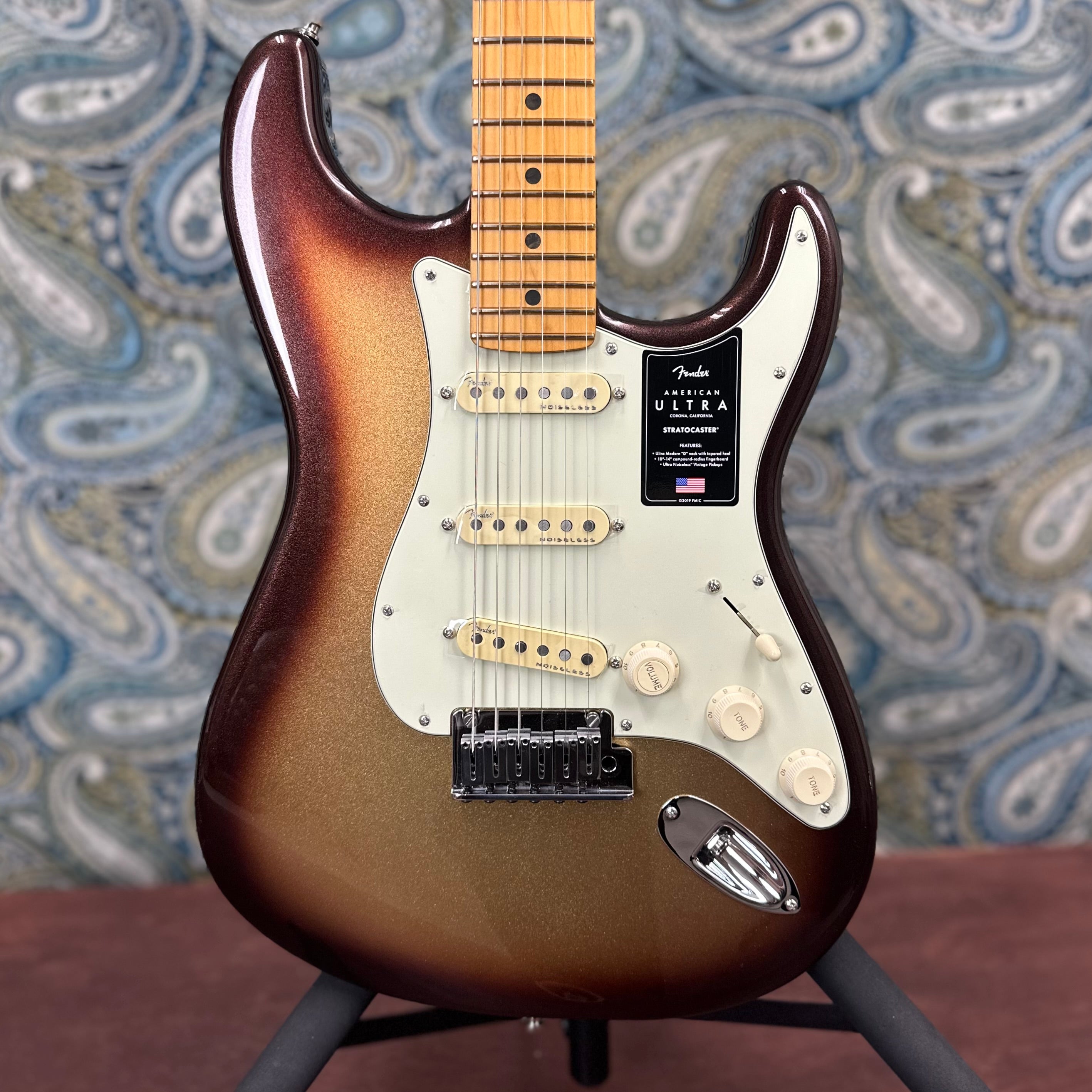 Fender American Ultra Stratocaster Maple Neck Mocha Burst