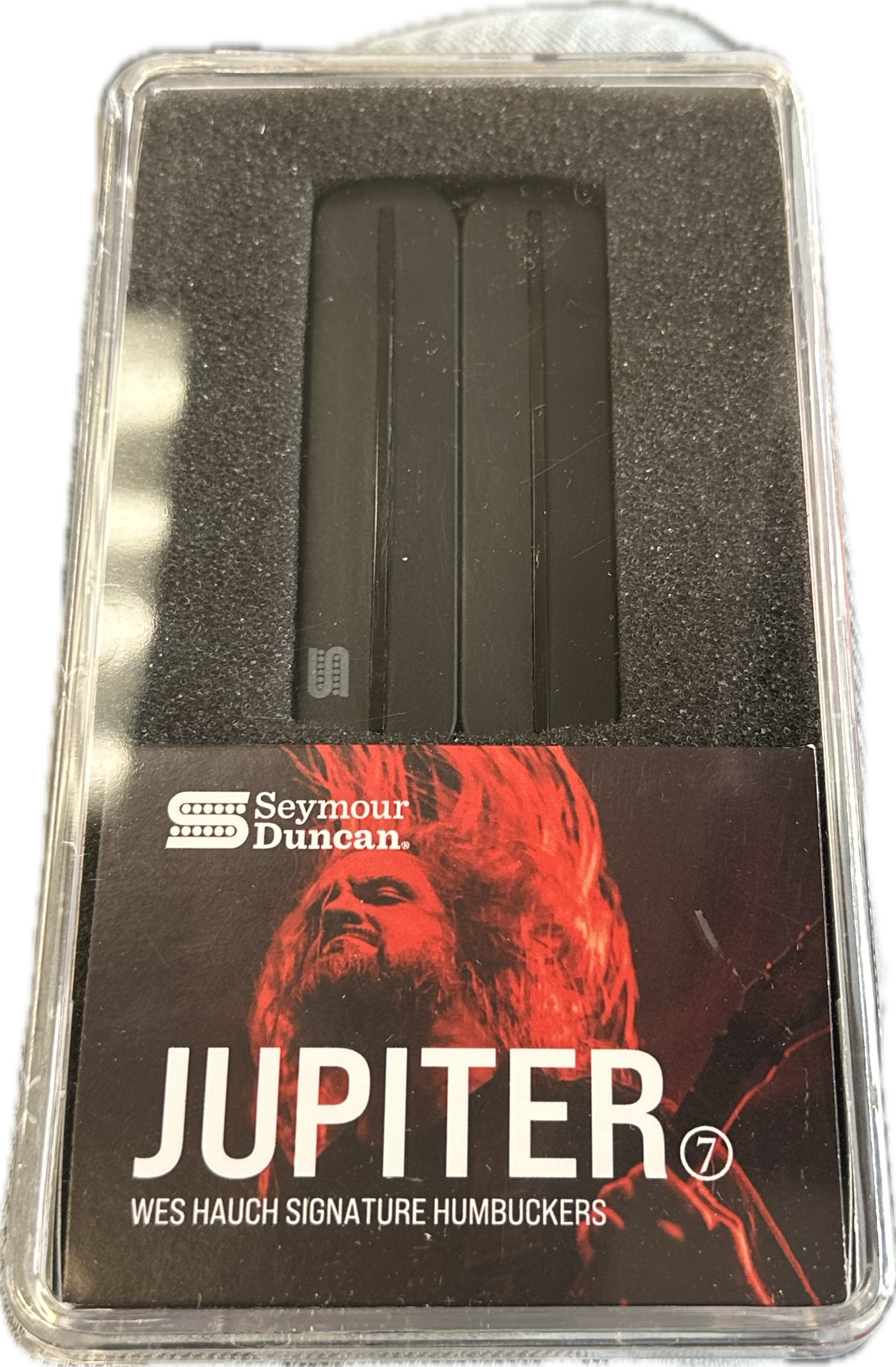 Seymour Duncan Jupiter Black Rails Signature Wes Hauch Rail Pickup 7-String Bridge