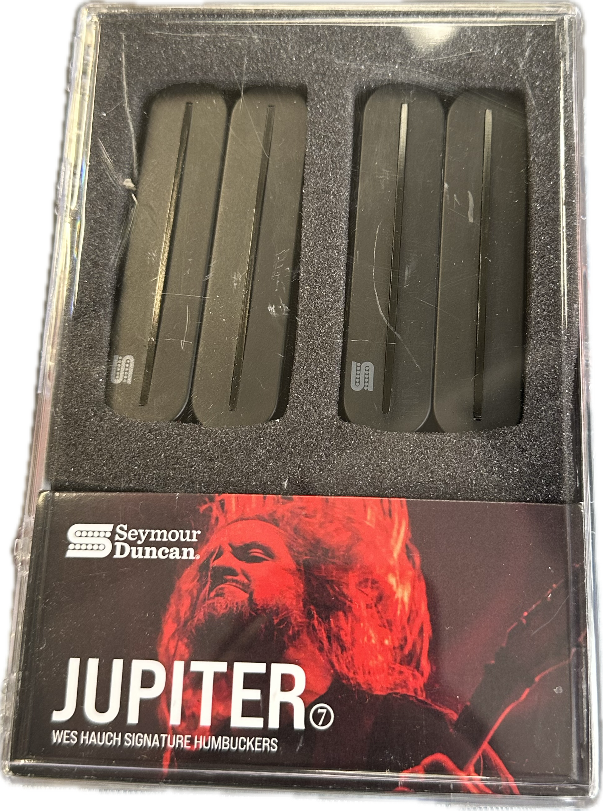 Seymour Duncan Jupiter Black Rails Signature Wes Hauch Rail Pickup 7-String Set